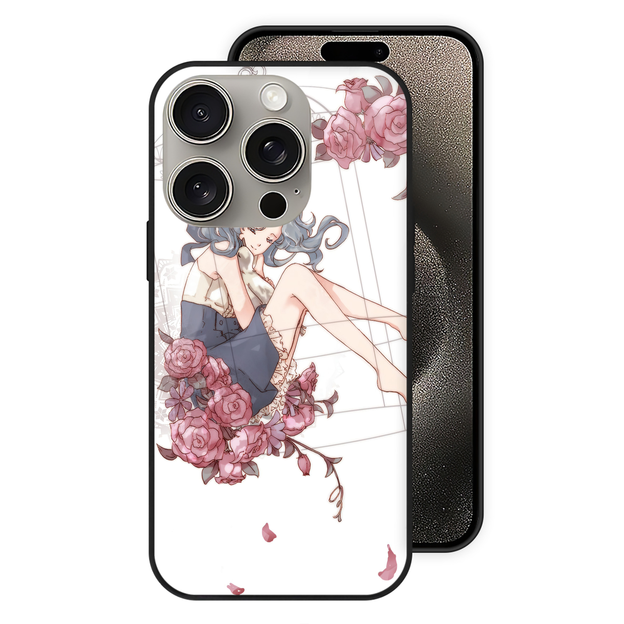 （画像用） 美少女戦士セーラームーン Sailor Moon 【iPhone15Pro対応】スマホケース 耐衝撃＆黄変防止 背面ガラス