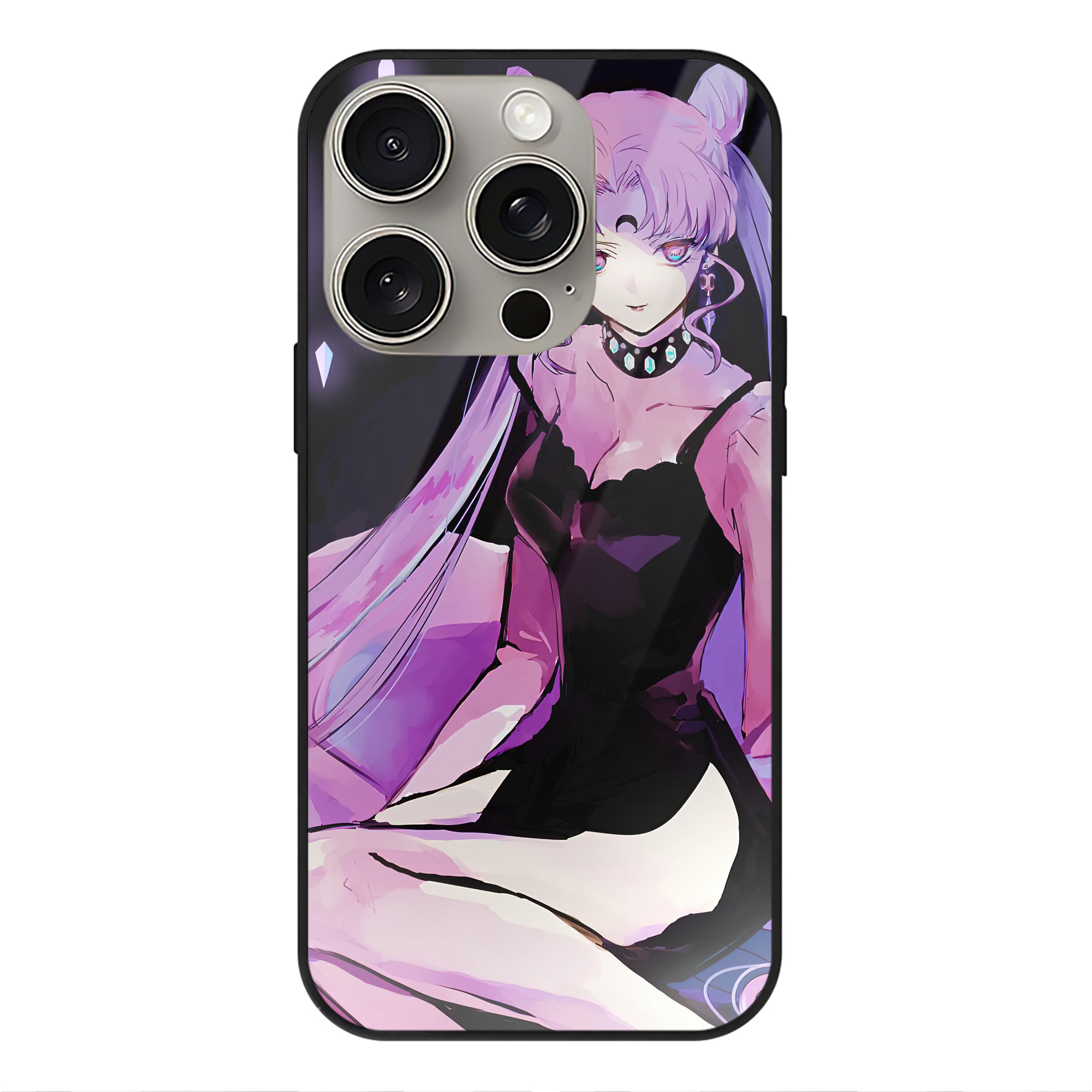（画像用） 美少女戦士セーラームーン Sailor Moon 【iPhone15Pro対応】スマホケース 耐衝撃＆黄変防止 背面ガラス