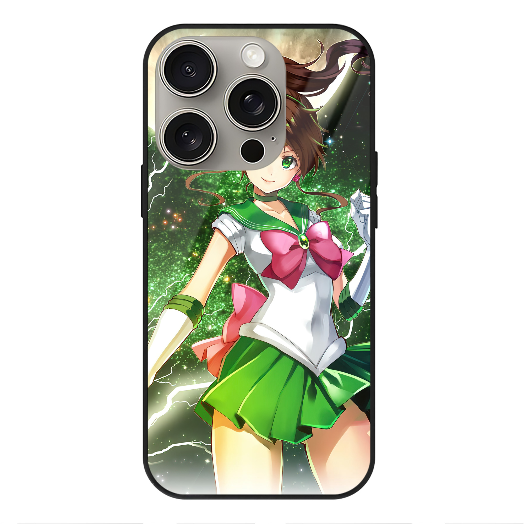 （画像用） 美少女戦士セーラームーン Sailor Moon 【iPhone15Pro対応】スマホケース 耐衝撃＆黄変防止 背面ガラス
