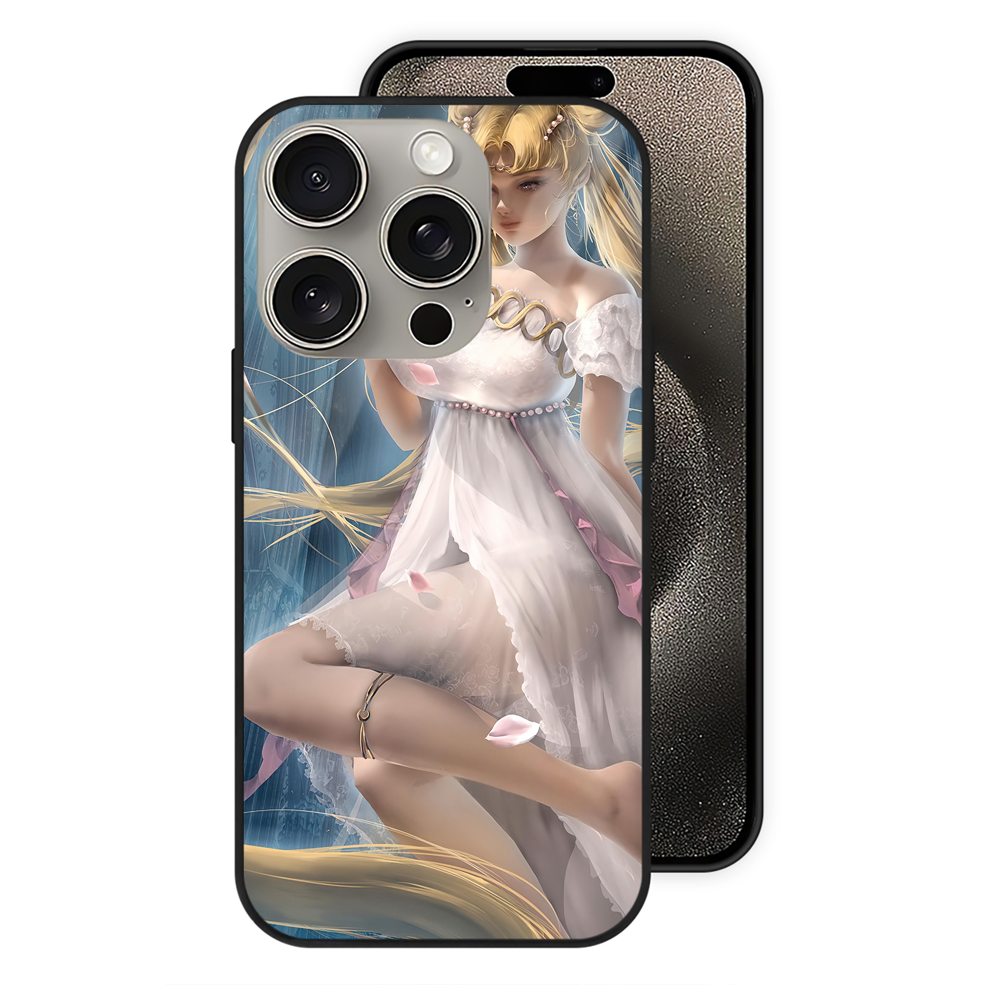 （画像用） 美少女戦士セーラームーン Sailor Moon 【iPhone15Pro対応】スマホケース 耐衝撃＆黄変防止 背面ガラス