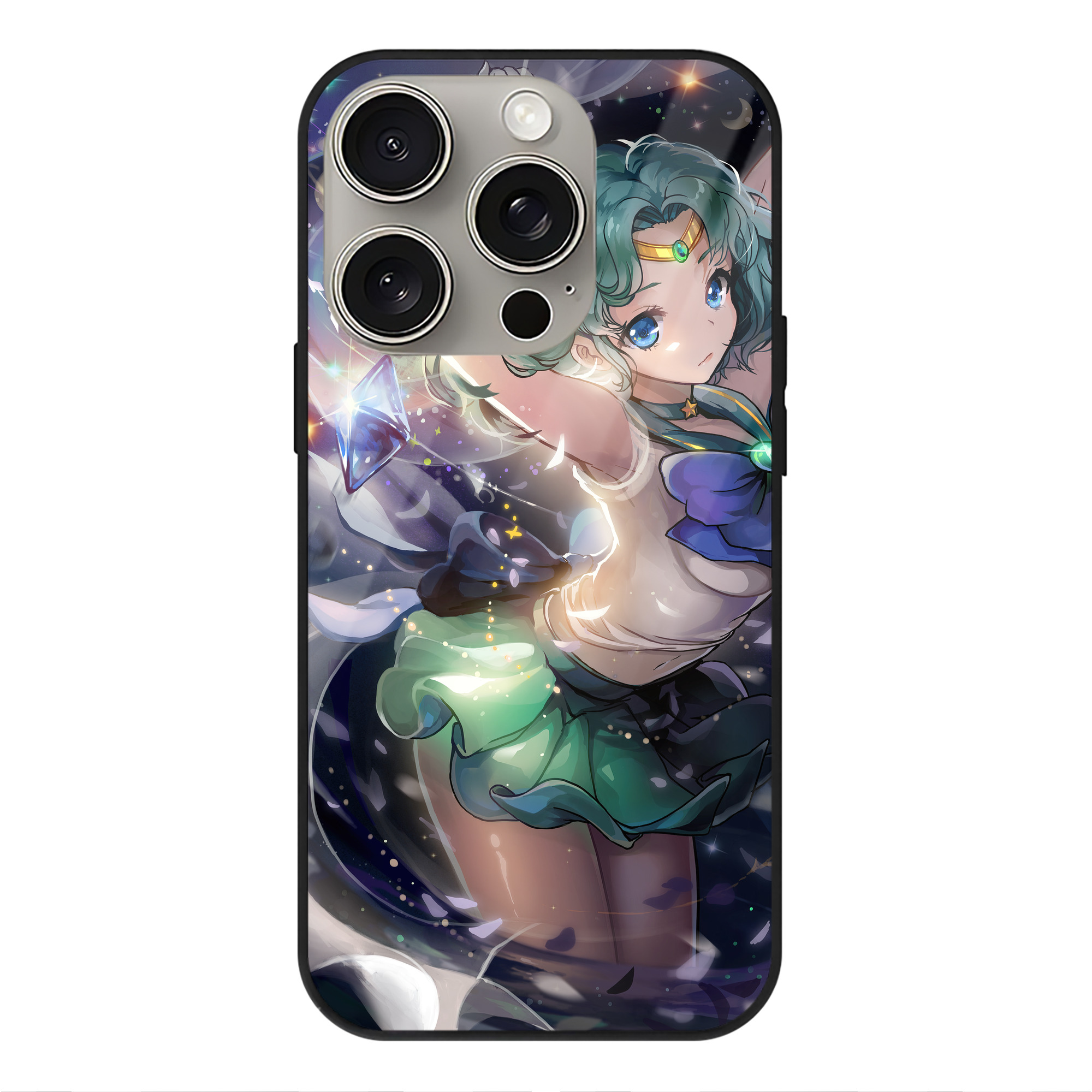 （画像用） 美少女戦士セーラームーン Sailor Moon 【iPhone15Pro対応】スマホケース 耐衝撃＆黄変防止 背面ガラス