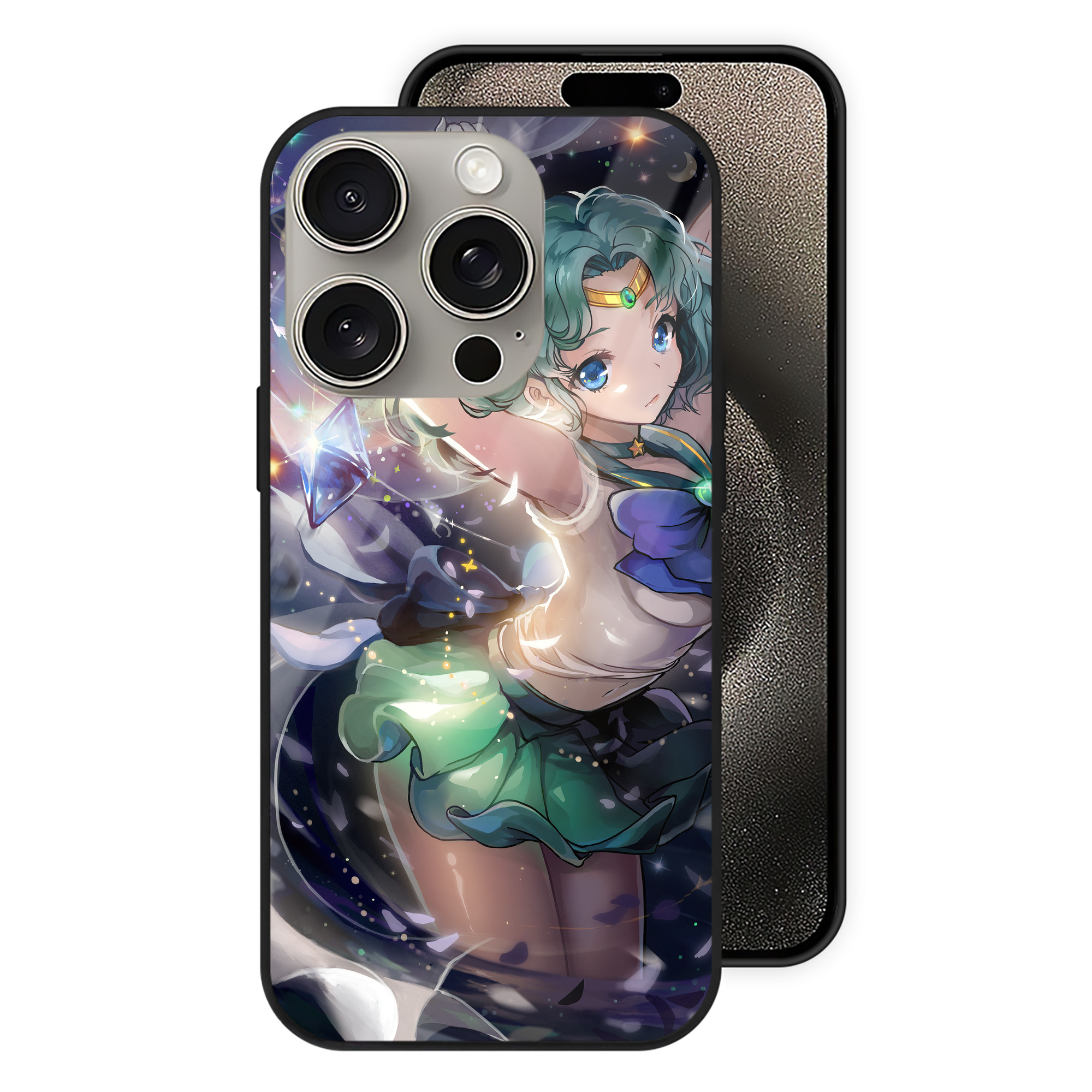 （画像用） 美少女戦士セーラームーン Sailor Moon 【iPhone15Pro対応】スマホケース 耐衝撃＆黄変防止 背面ガラス