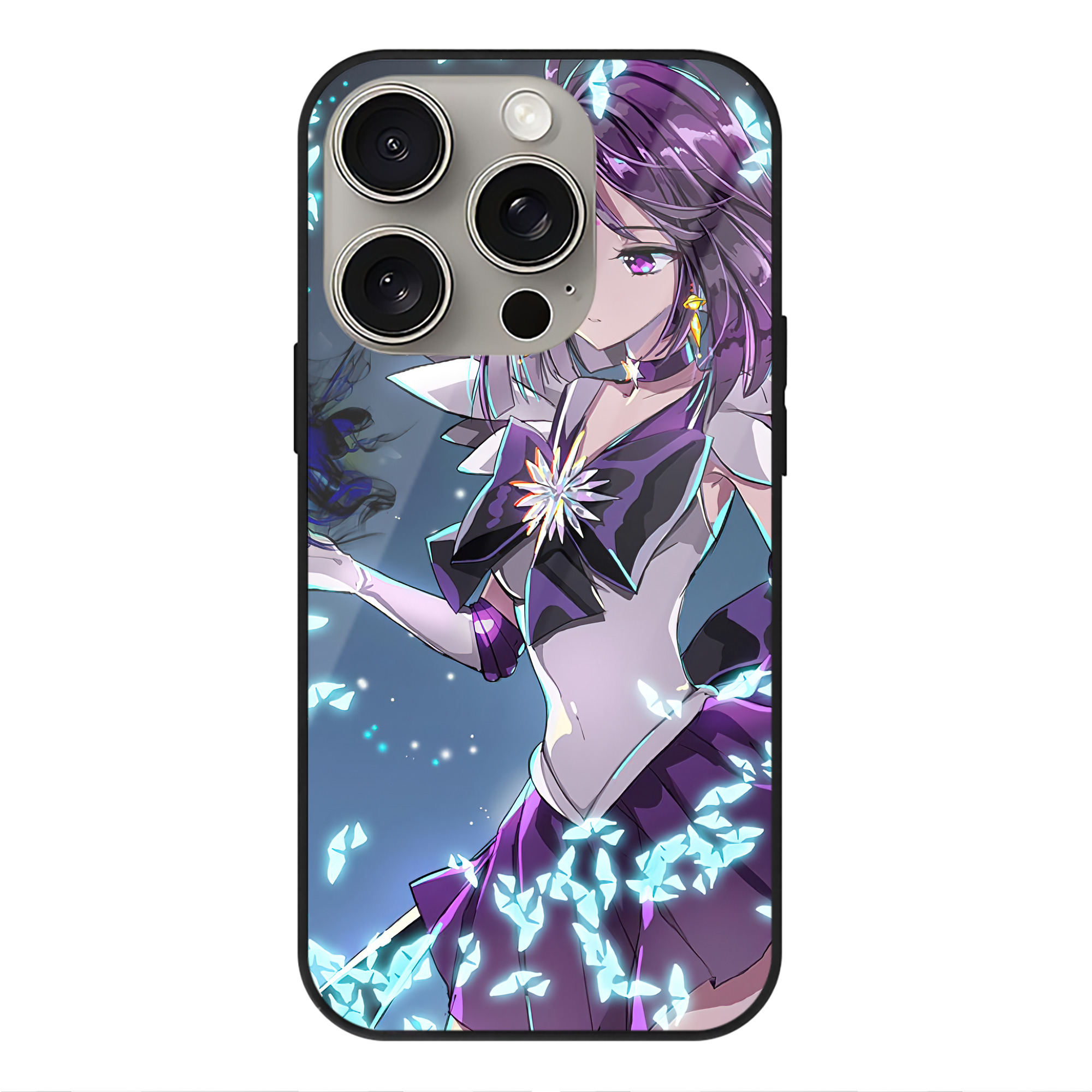 （画像用） 美少女戦士セーラームーン Sailor Moon 【iPhone15Pro対応】スマホケース 耐衝撃＆黄変防止 背面ガラス