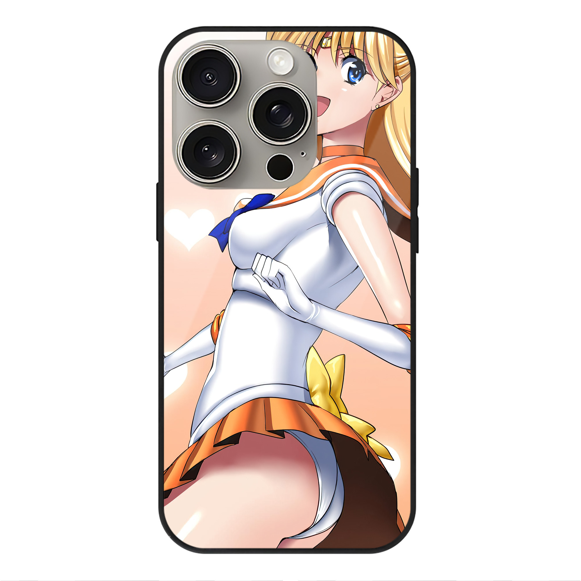 （画像用） 美少女戦士セーラームーン Sailor Moon 【iPhone15Pro対応】スマホケース 耐衝撃＆黄変防止 背面ガラス