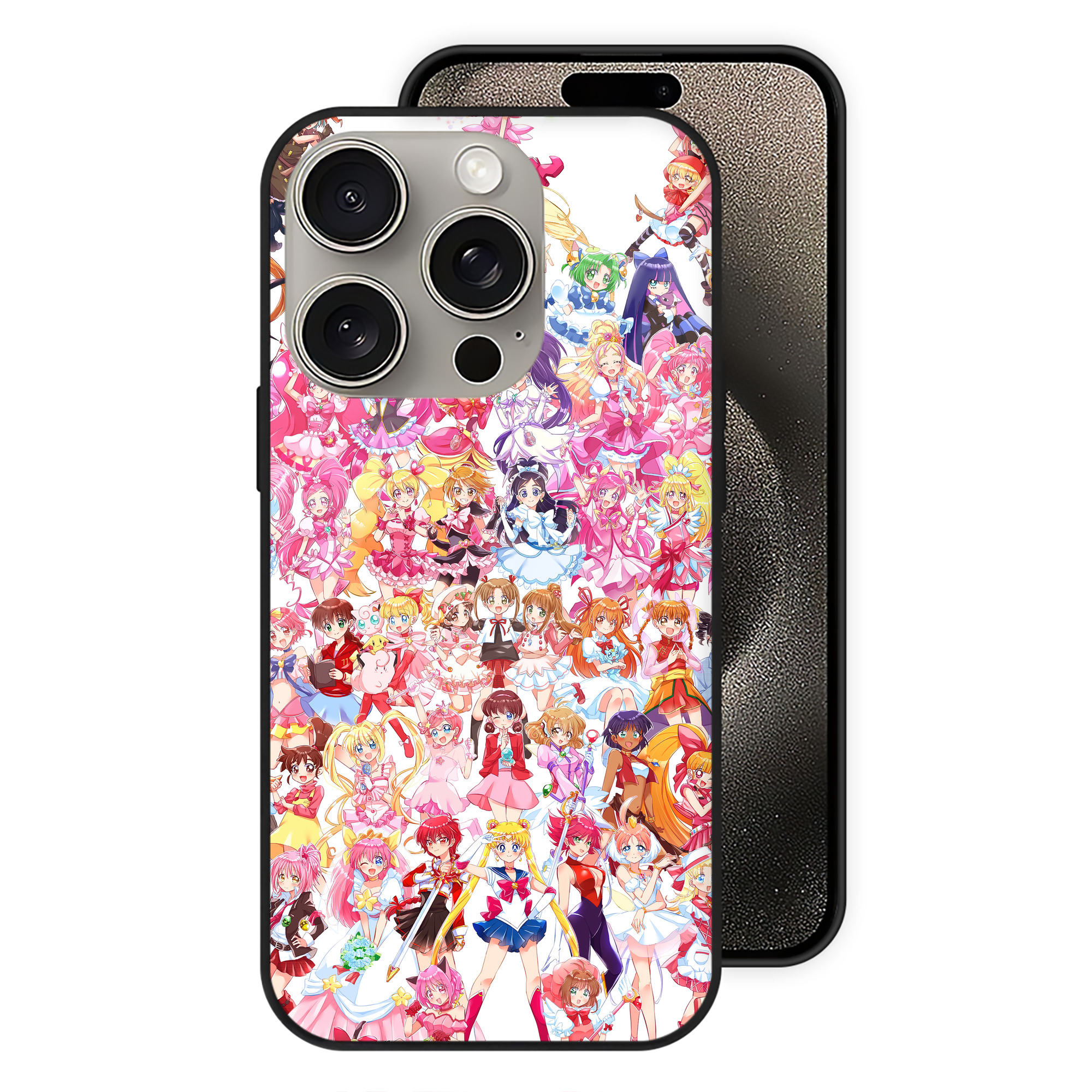 （画像用） 美少女戦士セーラームーン Sailor Moon 【iPhone15Pro対応】スマホケース 耐衝撃＆黄変防止 背面ガラス