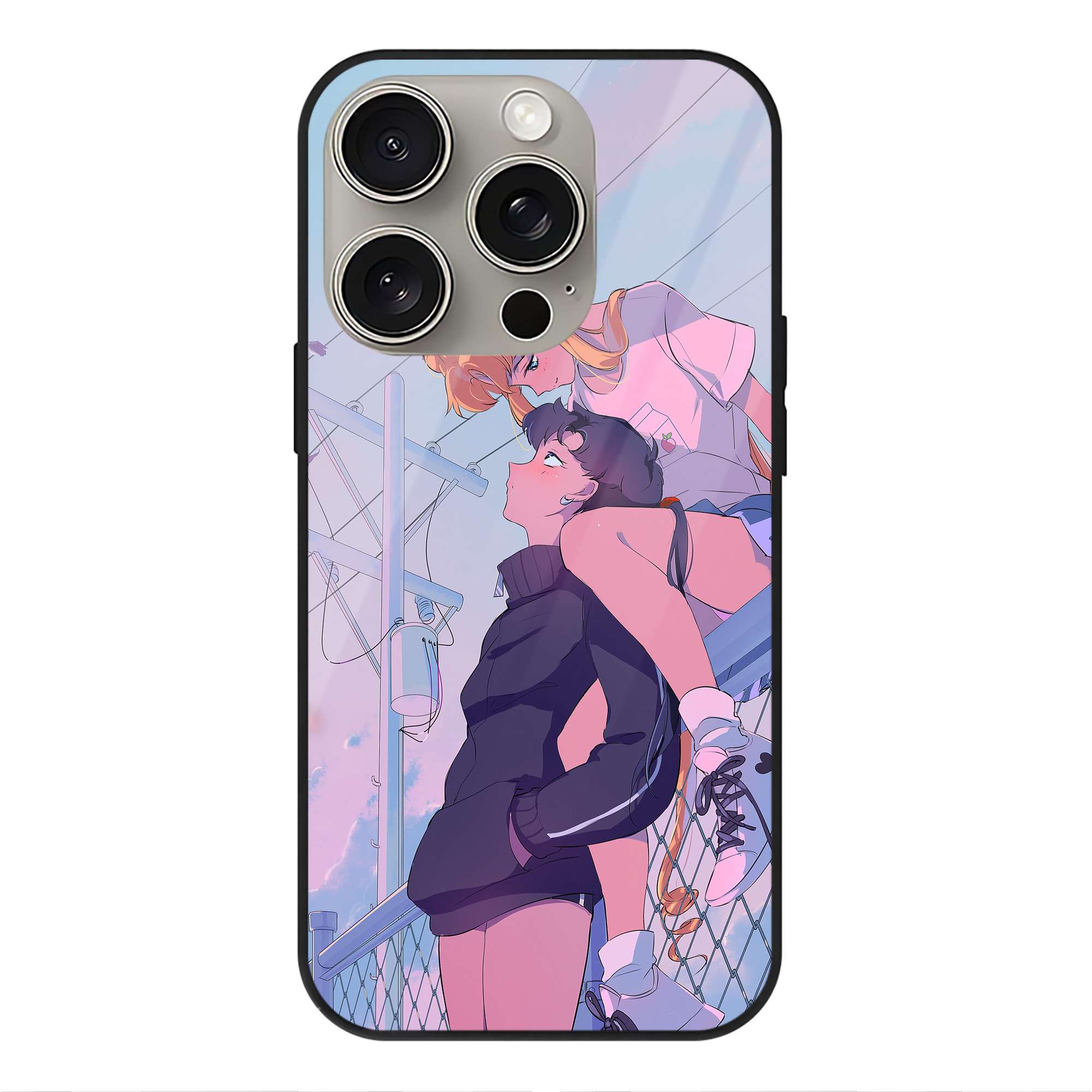 （画像用） 美少女戦士セーラームーン Sailor Moon 【iPhone15Pro対応】スマホケース 耐衝撃＆黄変防止 背面ガラス