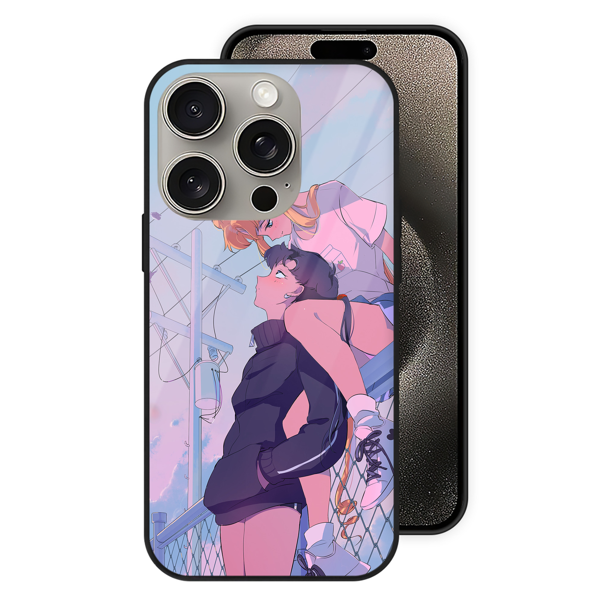 （画像用） 美少女戦士セーラームーン Sailor Moon 【iPhone15Pro対応】スマホケース 耐衝撃＆黄変防止 背面ガラス