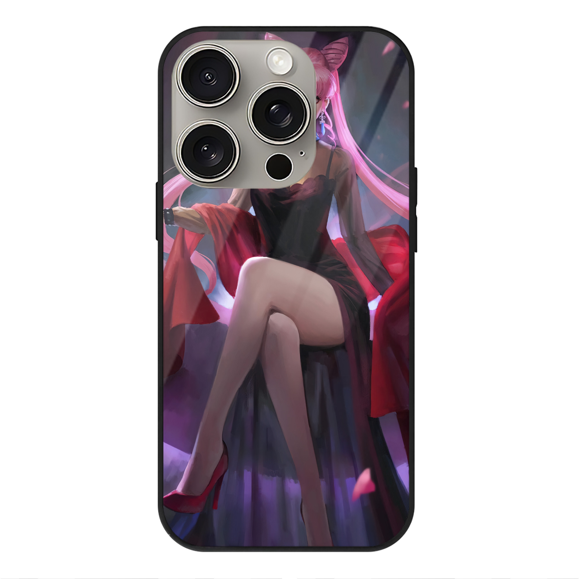 （画像用） 美少女戦士セーラームーン Sailor Moon 【iPhone15Pro対応】スマホケース 耐衝撃＆黄変防止 背面ガラス