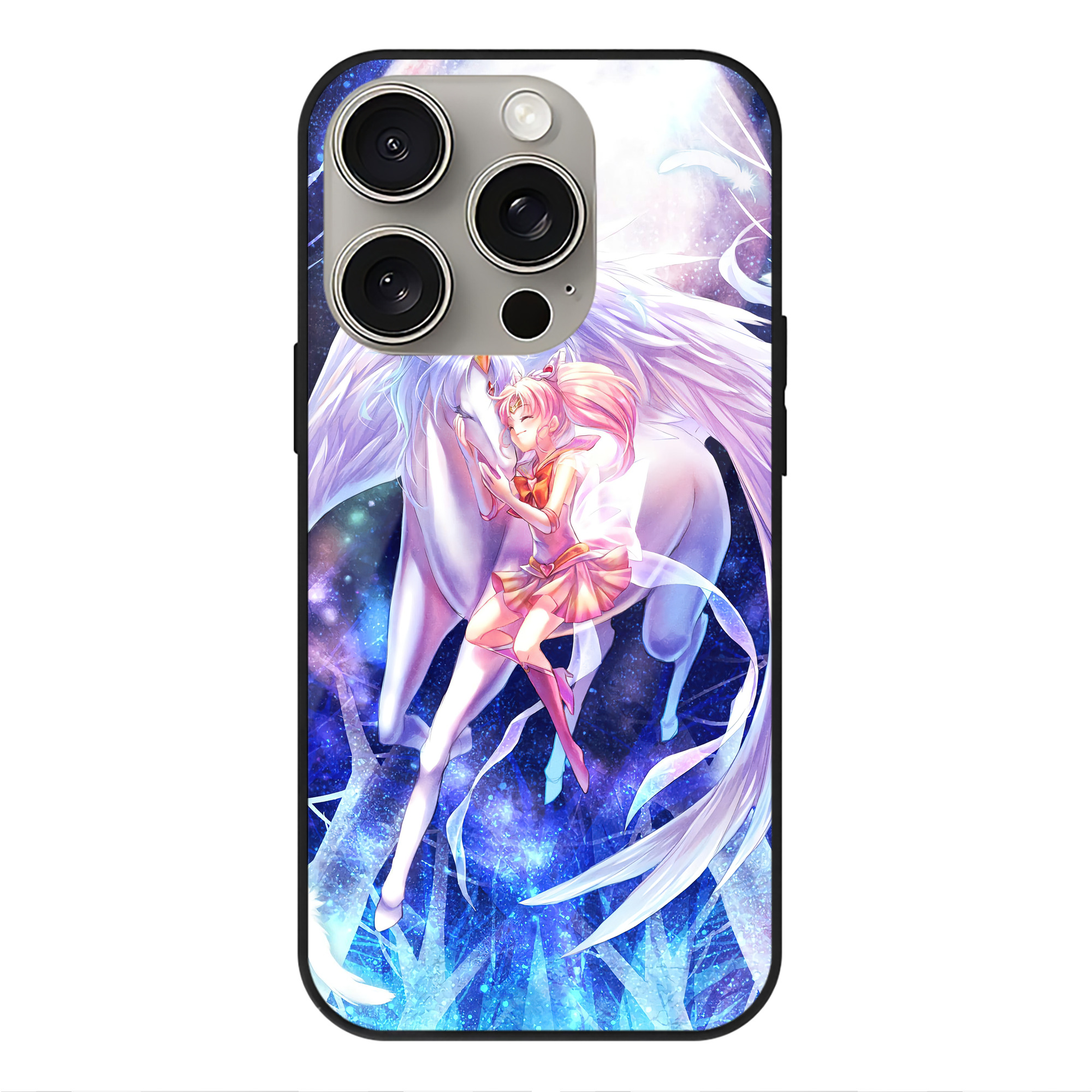 （画像用） 美少女戦士セーラームーン Sailor Moon 【iPhone15Pro対応】スマホケース 耐衝撃＆黄変防止 背面ガラス