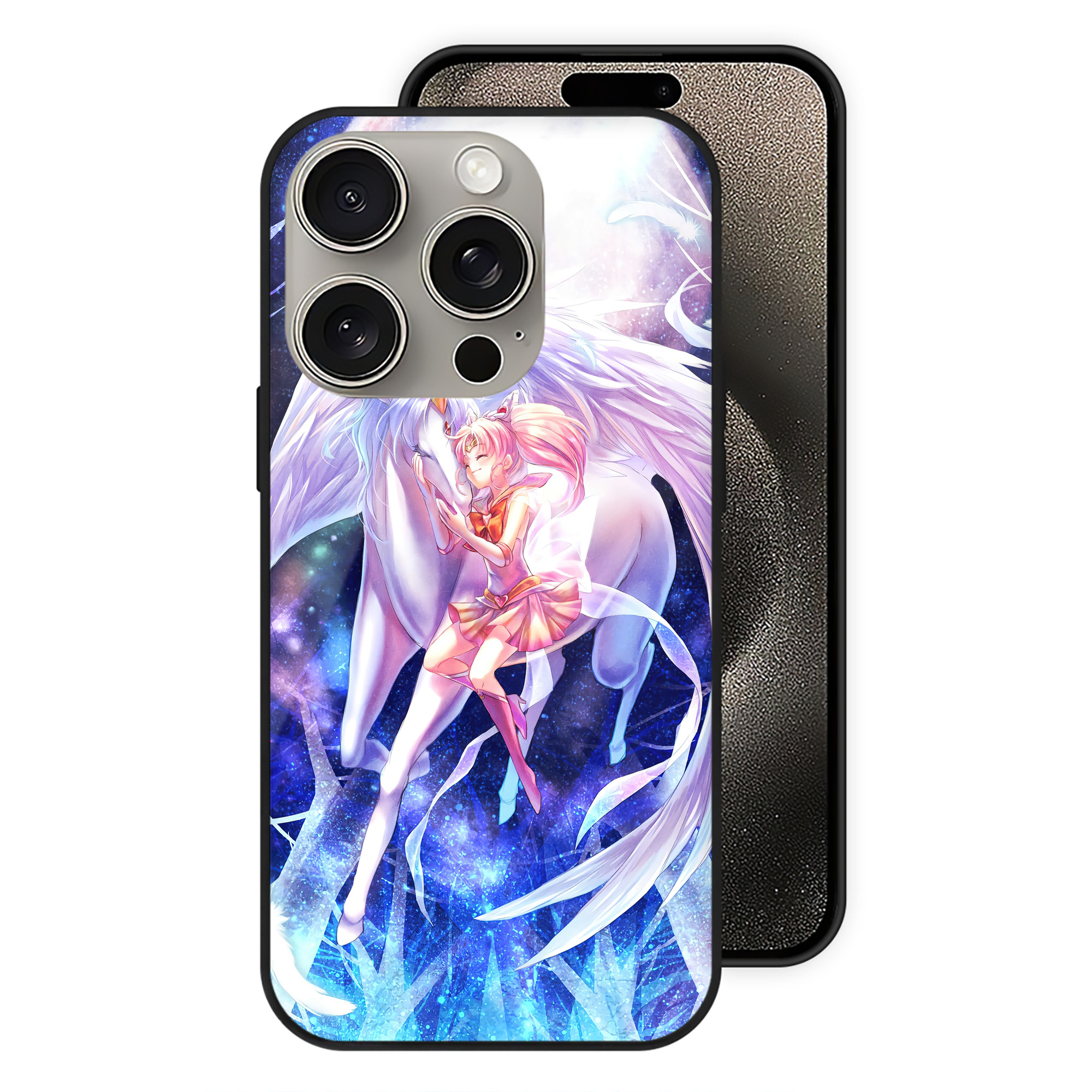 （画像用） 美少女戦士セーラームーン Sailor Moon 【iPhone15Pro対応】スマホケース 耐衝撃＆黄変防止 背面ガラス