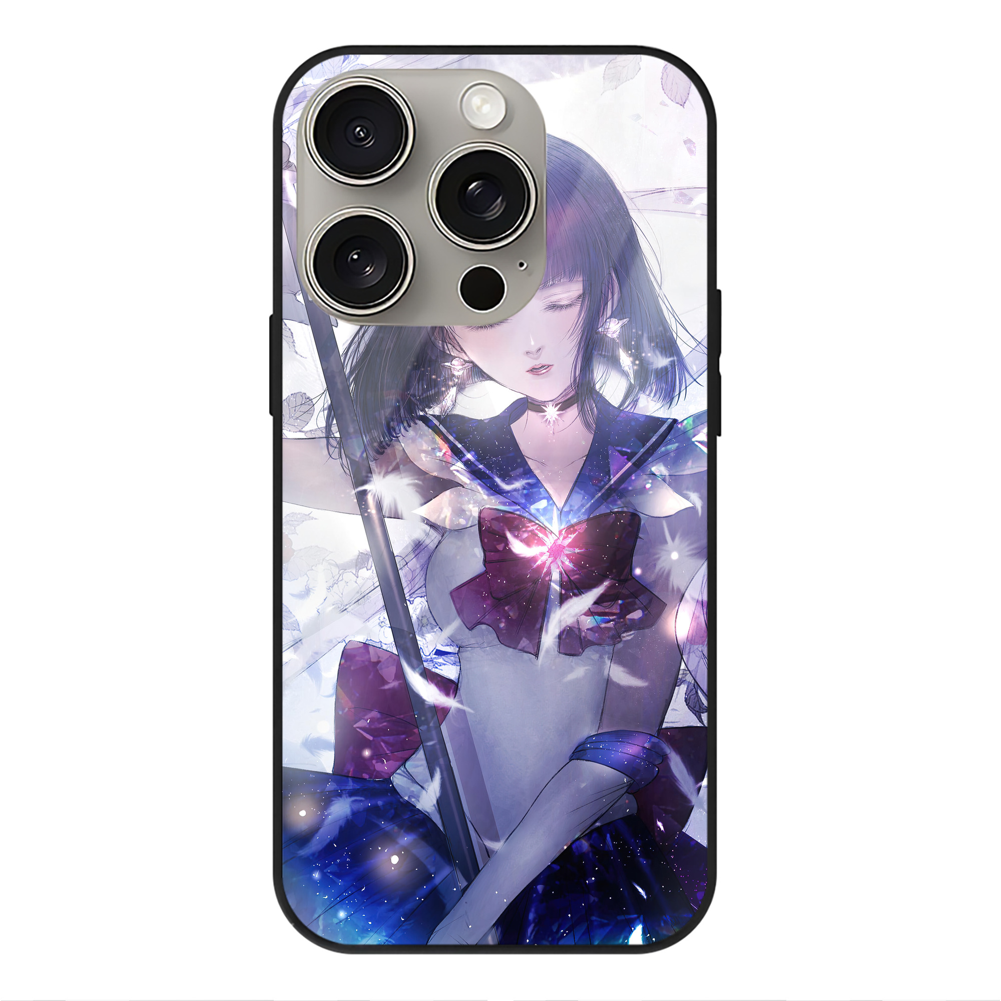 （画像用） 美少女戦士セーラームーン Sailor Moon 【iPhone15Pro対応】スマホケース 耐衝撃＆黄変防止 背面ガラス