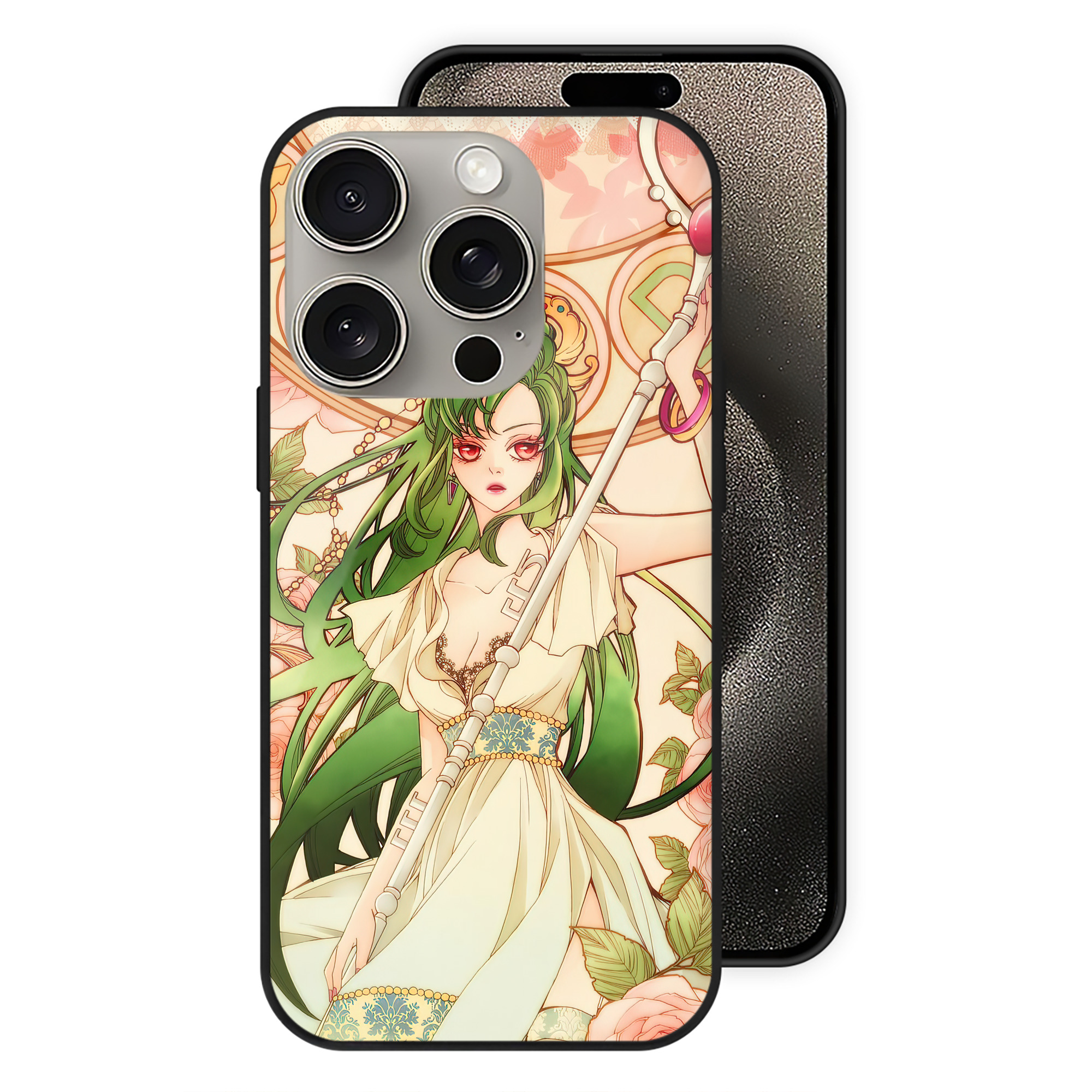 （画像用） 美少女戦士セーラームーン Sailor Moon 【iPhone15Pro対応】スマホケース 耐衝撃＆黄変防止 背面ガラス