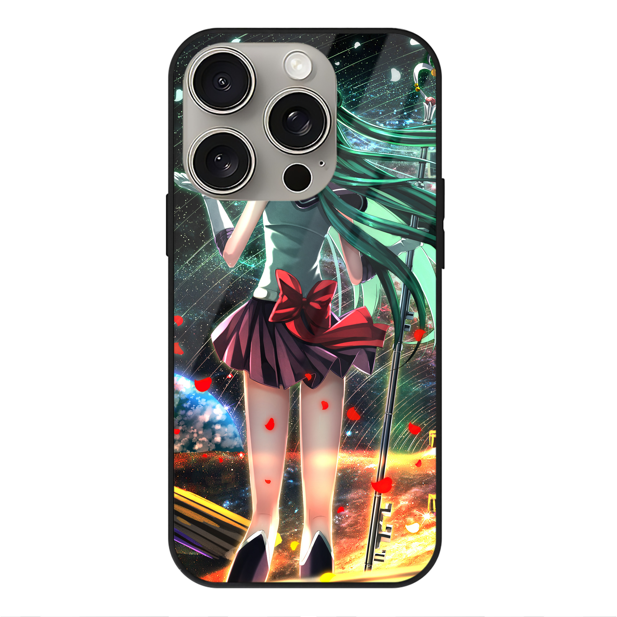 （画像用） 美少女戦士セーラームーン Sailor Moon 【iPhone15Pro対応】スマホケース 耐衝撃＆黄変防止 背面ガラス