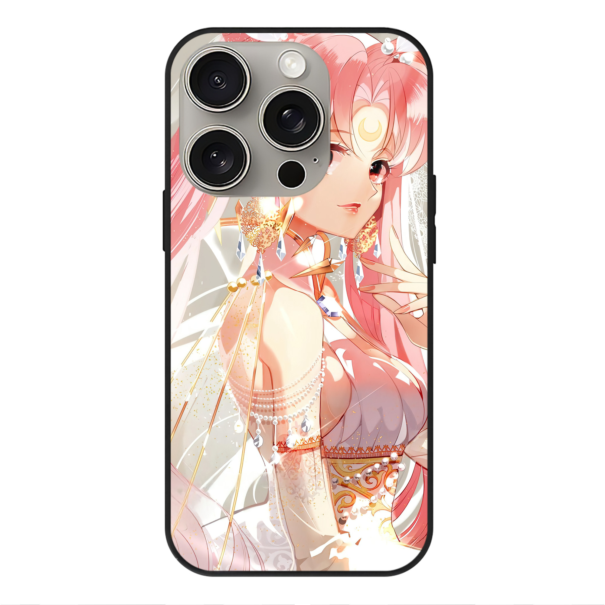 （画像用） 美少女戦士セーラームーン Sailor Moon 【iPhone15Pro対応】スマホケース 耐衝撃＆黄変防止 背面ガラス
