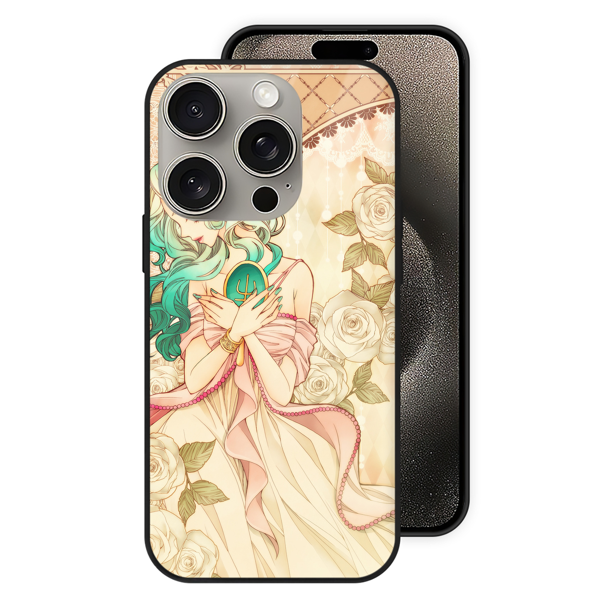 （画像用） 美少女戦士セーラームーン Sailor Moon 【iPhone15Pro対応】スマホケース 耐衝撃＆黄変防止 背面ガラス