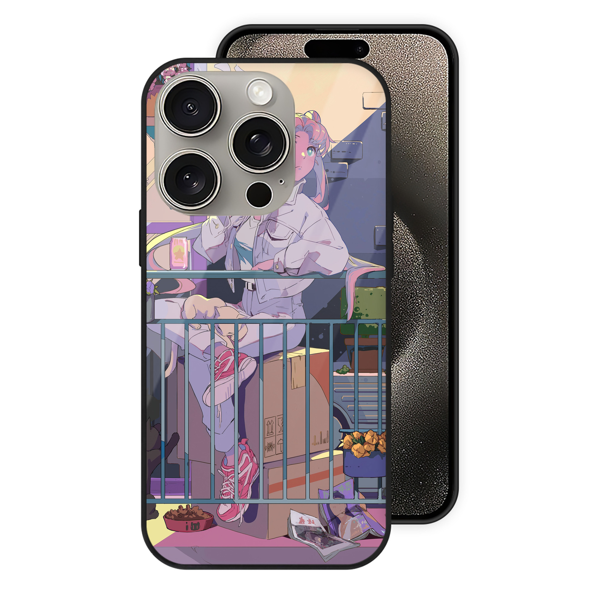 （画像用） 美少女戦士セーラームーン Sailor Moon 【iPhone15Pro対応】スマホケース 耐衝撃＆黄変防止 背面ガラス