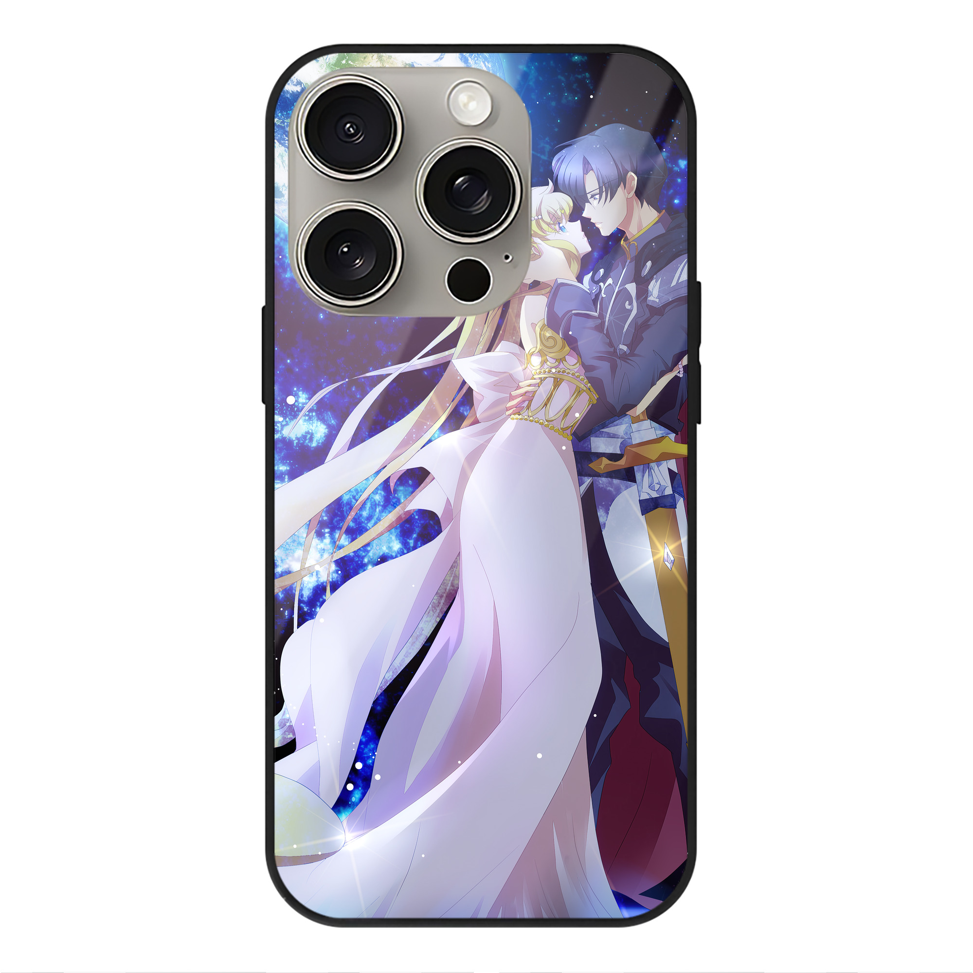 （画像用） 美少女戦士セーラームーン Sailor Moon 【iPhone15Pro対応】スマホケース 耐衝撃＆黄変防止 背面ガラス