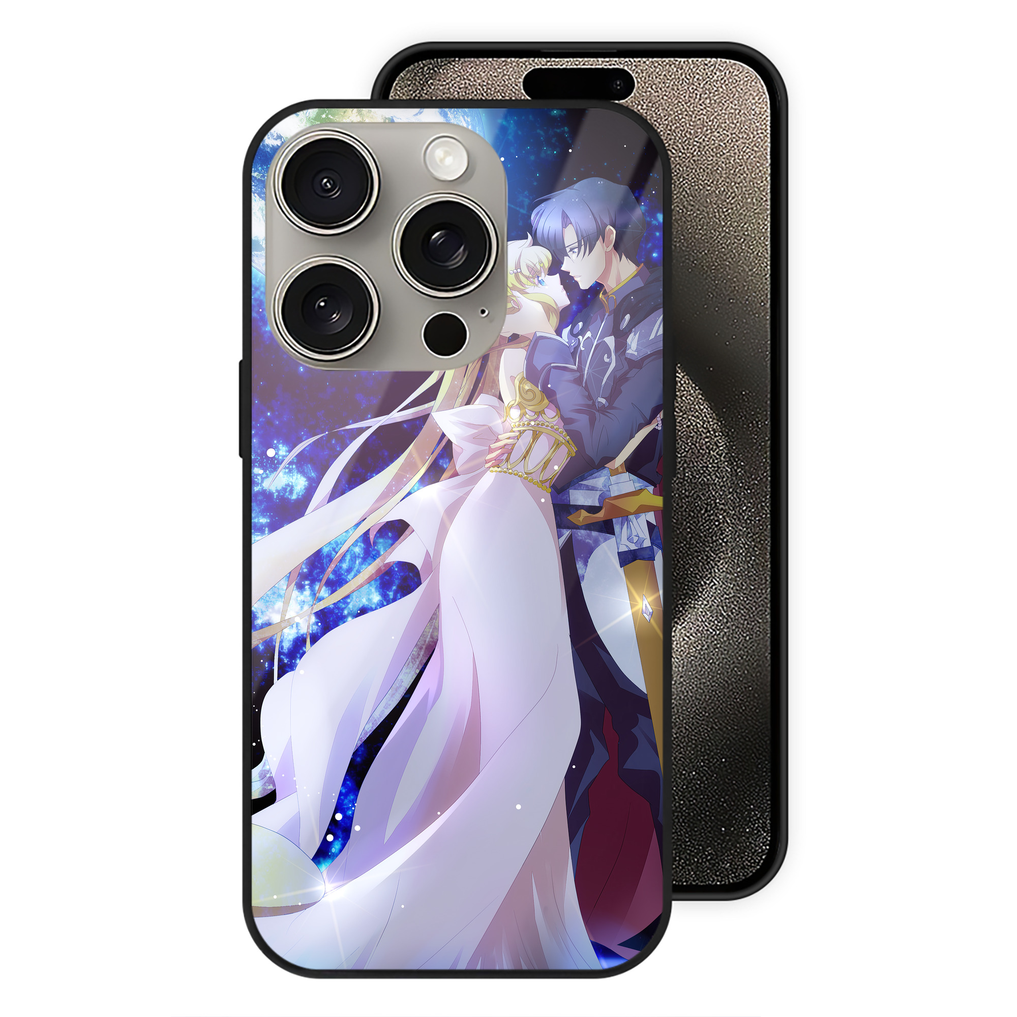 （画像用） 美少女戦士セーラームーン Sailor Moon 【iPhone15Pro対応】スマホケース 耐衝撃＆黄変防止 背面ガラス