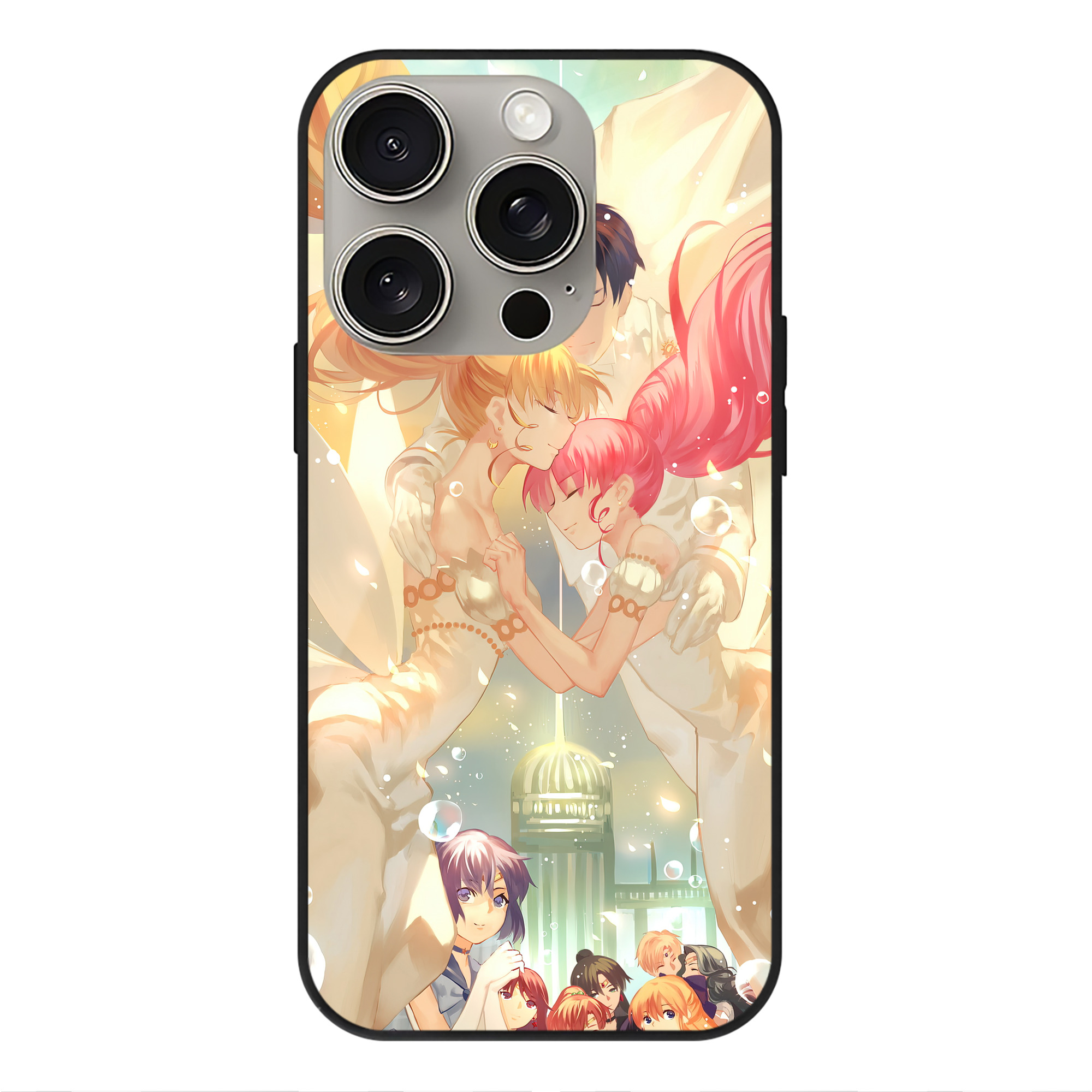 （画像用） 美少女戦士セーラームーン Sailor Moon 【iPhone15Pro対応】スマホケース 耐衝撃＆黄変防止 背面ガラス