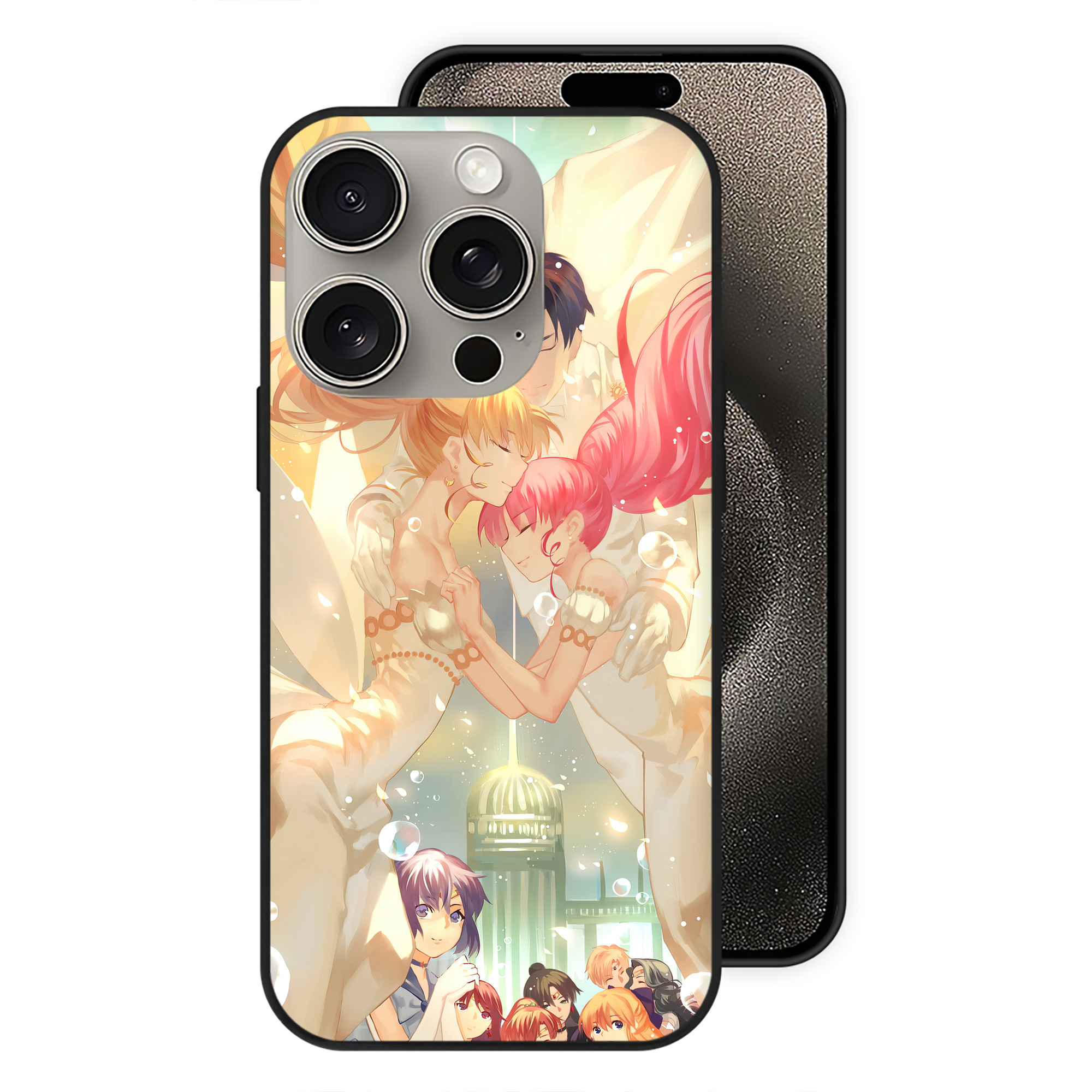 （画像用） 美少女戦士セーラームーン Sailor Moon 【iPhone15Pro対応】スマホケース 耐衝撃＆黄変防止 背面ガラス