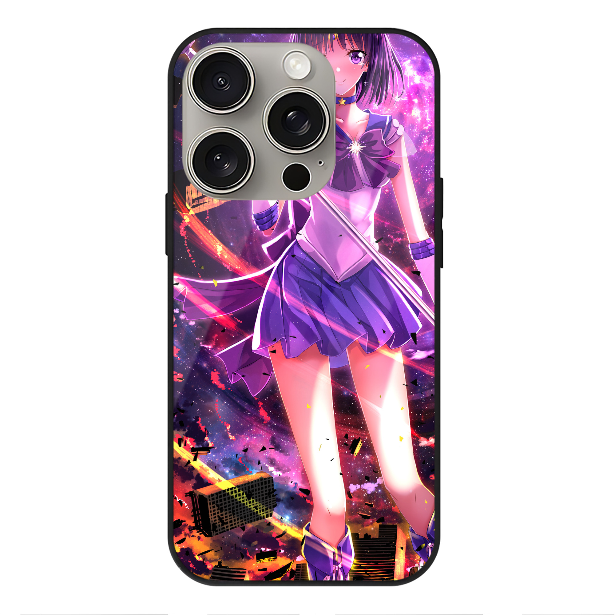 （画像用） 美少女戦士セーラームーン Sailor Moon 【iPhone15Pro対応】スマホケース 耐衝撃＆黄変防止 背面ガラス