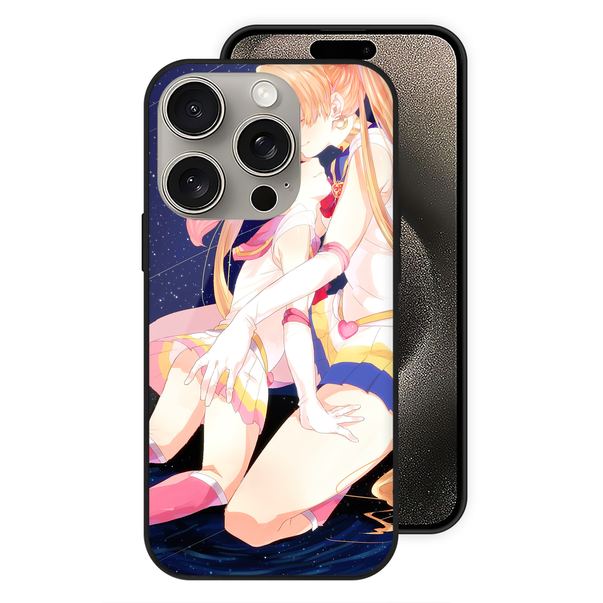 （画像用） 美少女戦士セーラームーン Sailor Moon 【iPhone15Pro対応】スマホケース 耐衝撃＆黄変防止 背面ガラス