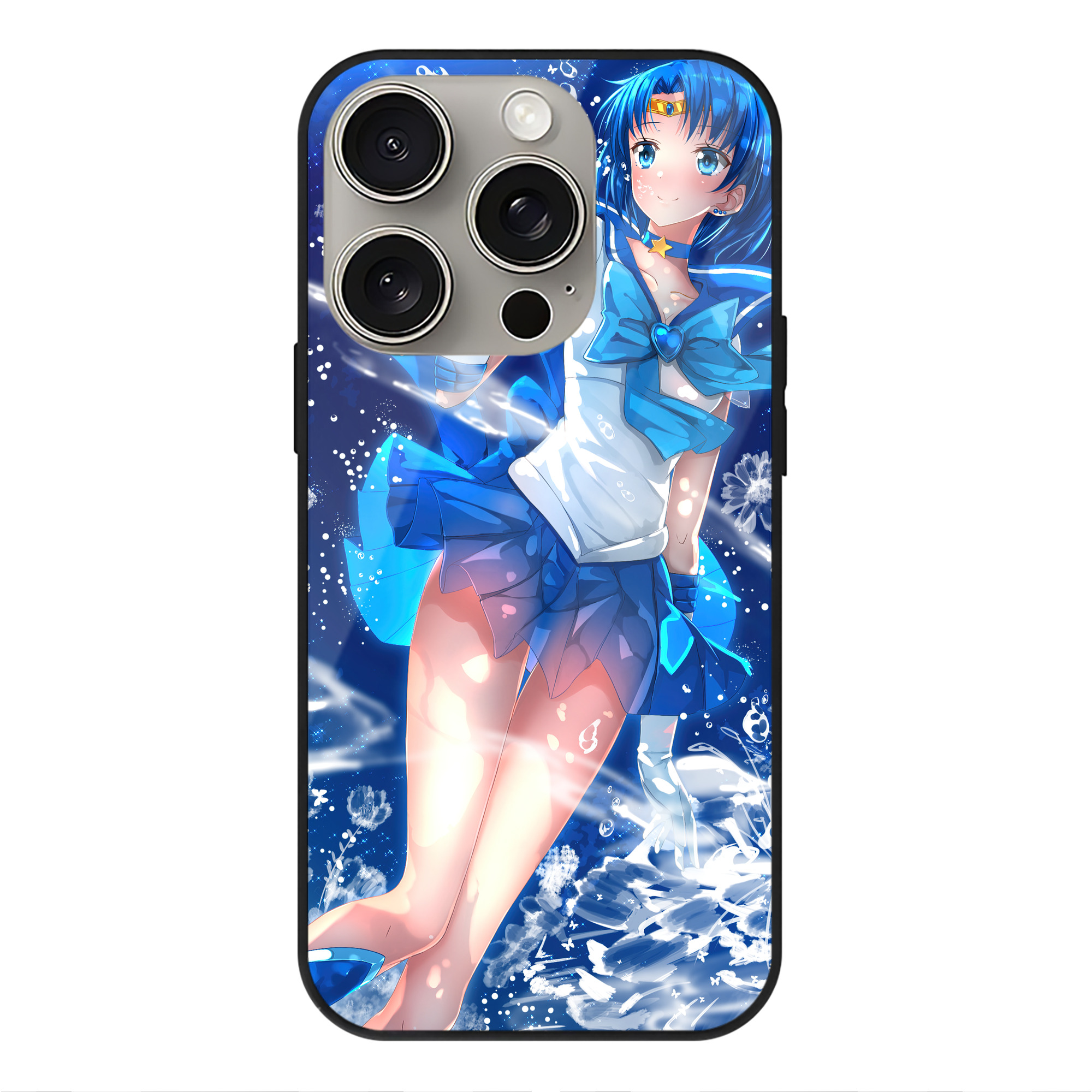 （画像用） 美少女戦士セーラームーン Sailor Moon 【iPhone15Pro対応】スマホケース 耐衝撃＆黄変防止 背面ガラス