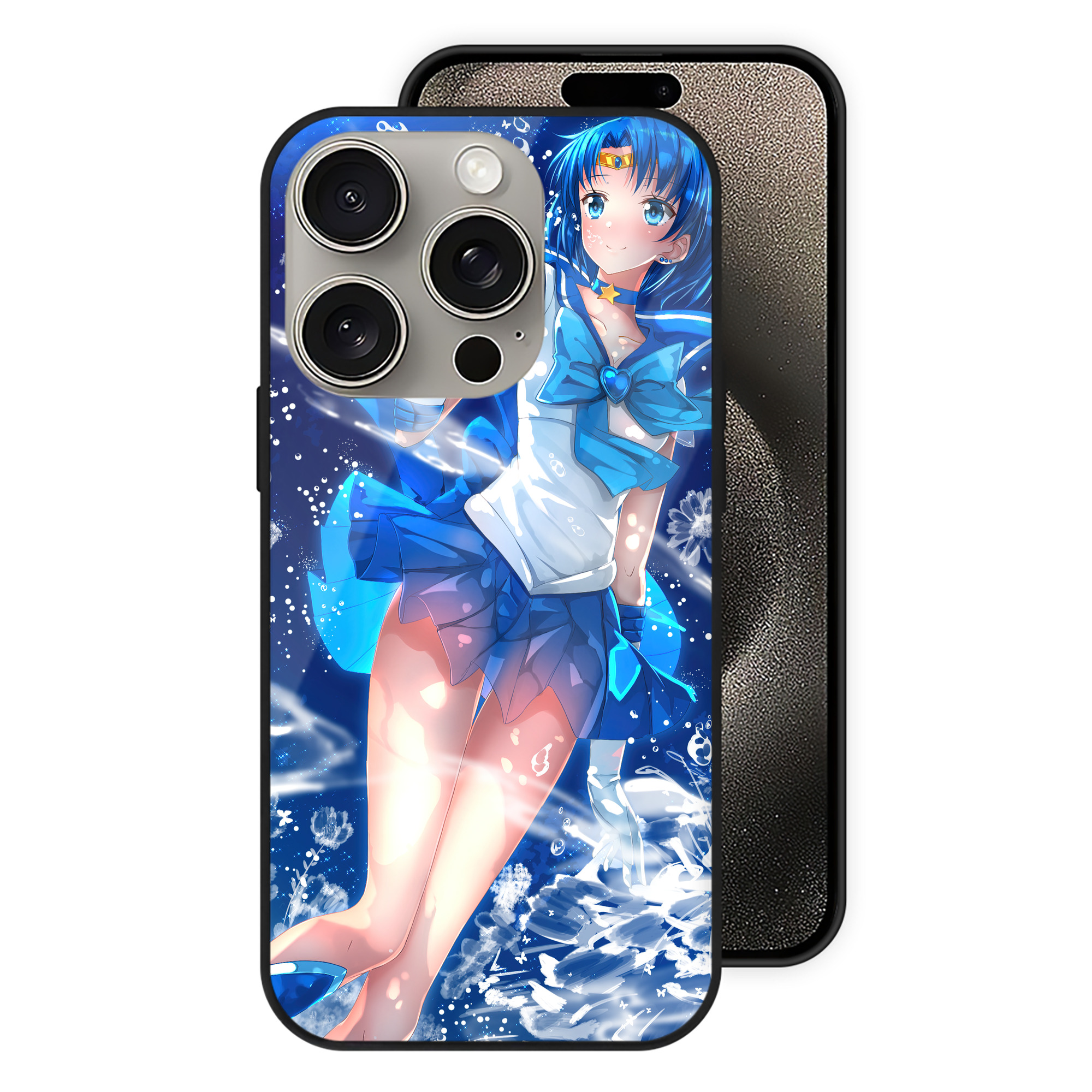 （画像用） 美少女戦士セーラームーン Sailor Moon 【iPhone15Pro対応】スマホケース 耐衝撃＆黄変防止 背面ガラス