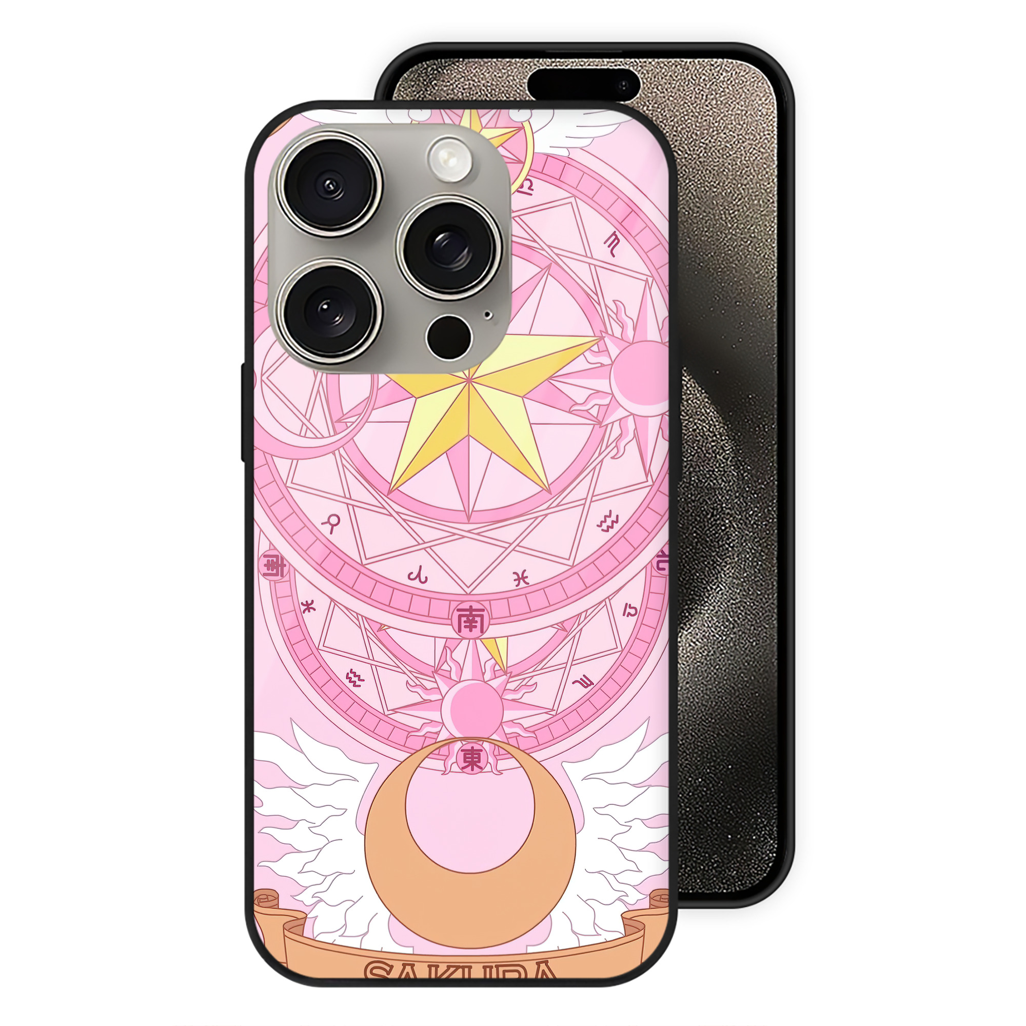 （画像用） 美少女戦士セーラームーン Sailor Moon 【iPhone15Pro対応】スマホケース 耐衝撃＆黄変防止 背面ガラス