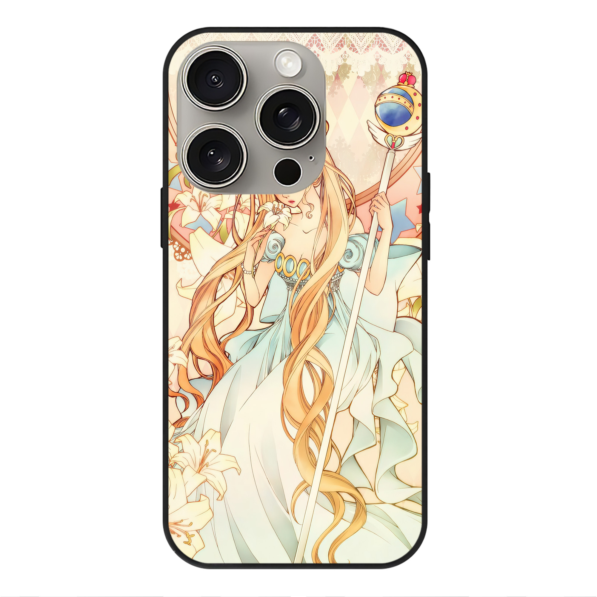 （画像用） 美少女戦士セーラームーン Sailor Moon 【iPhone15Pro対応】スマホケース 耐衝撃＆黄変防止 背面ガラス