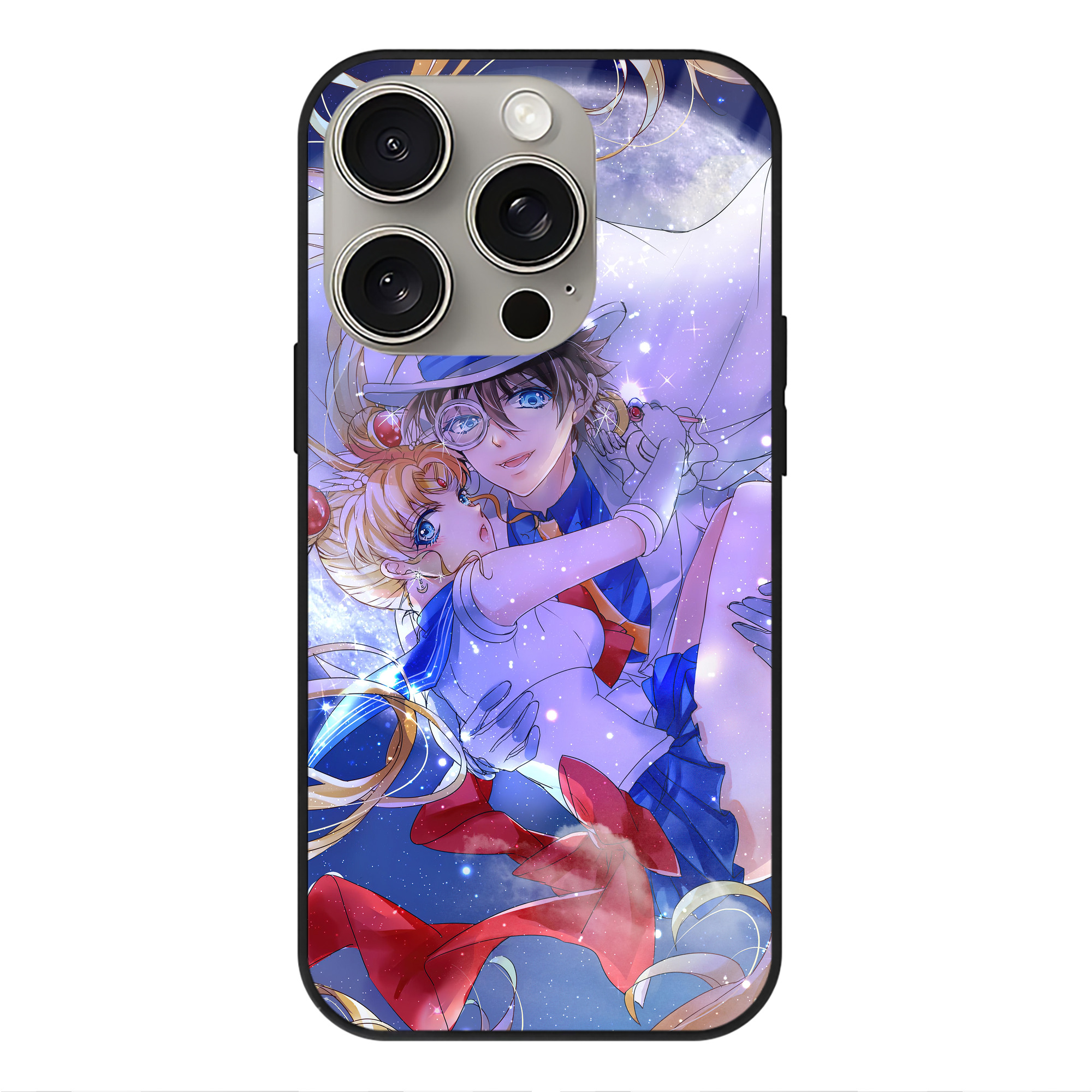 （画像用） 美少女戦士セーラームーン Sailor Moon 【iPhone15Pro対応】スマホケース 耐衝撃＆黄変防止 背面ガラス