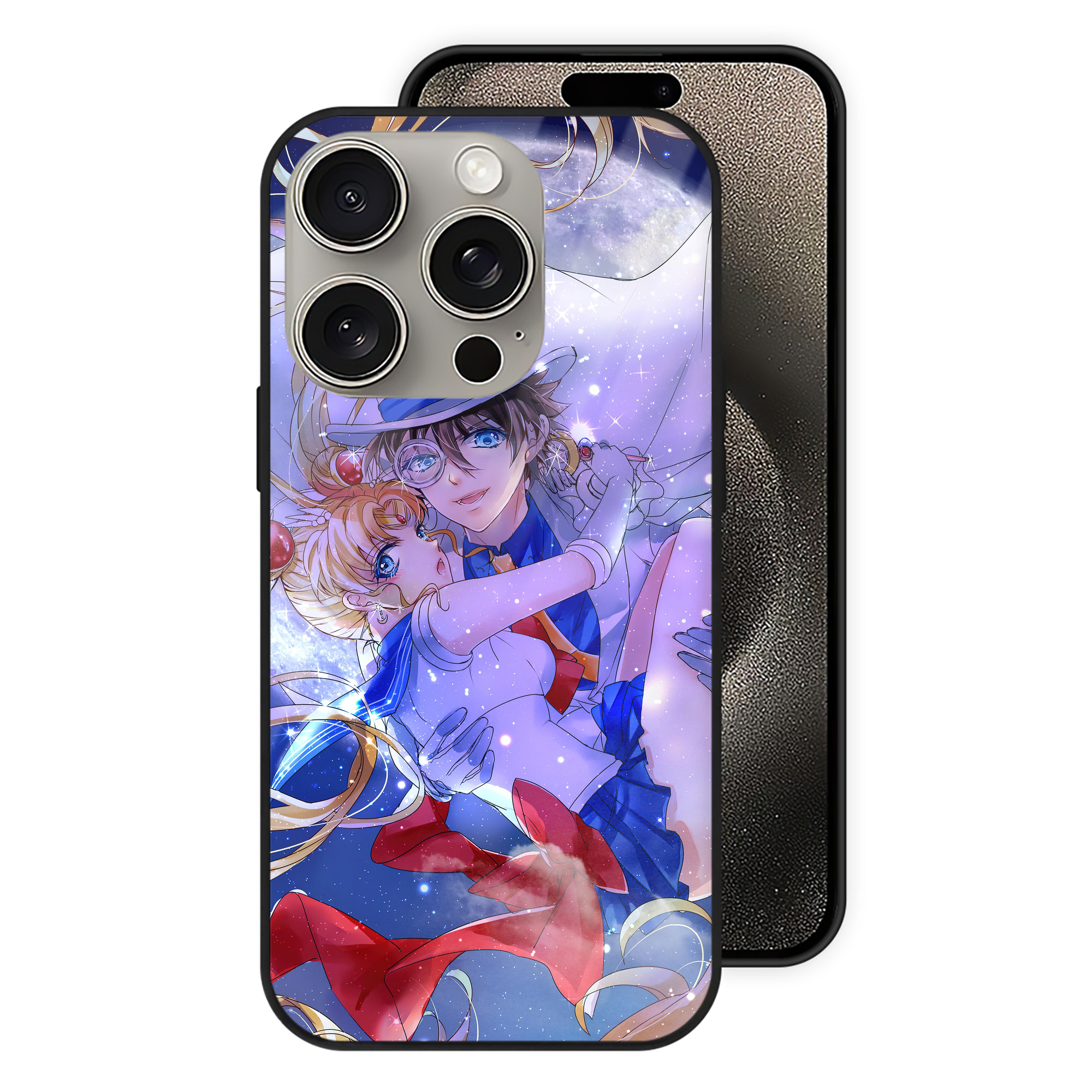 （画像用） 美少女戦士セーラームーン Sailor Moon 【iPhone15Pro対応】スマホケース 耐衝撃＆黄変防止 背面ガラス