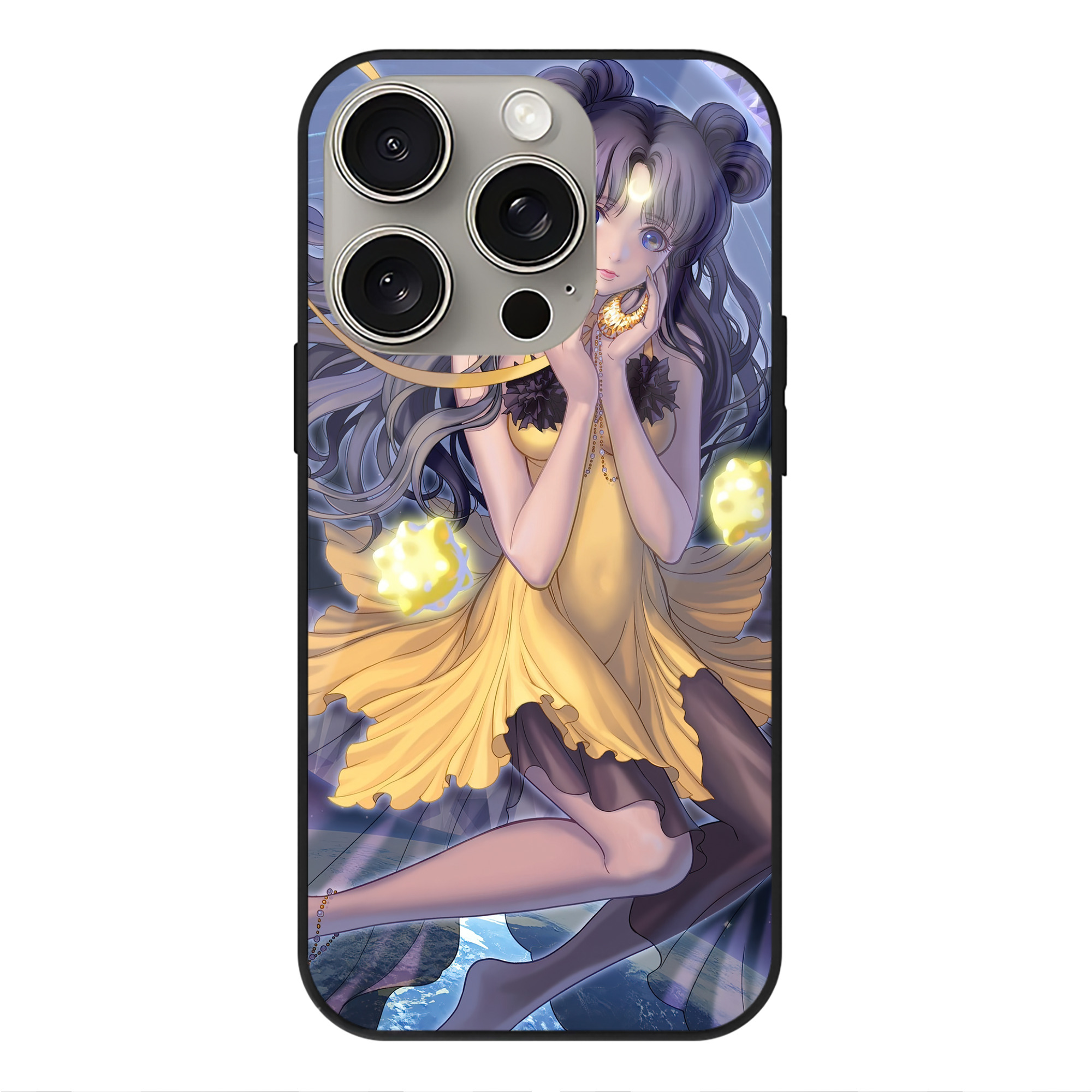（画像用） 美少女戦士セーラームーン Sailor Moon 【iPhone15Pro対応】スマホケース 耐衝撃＆黄変防止 背面ガラス