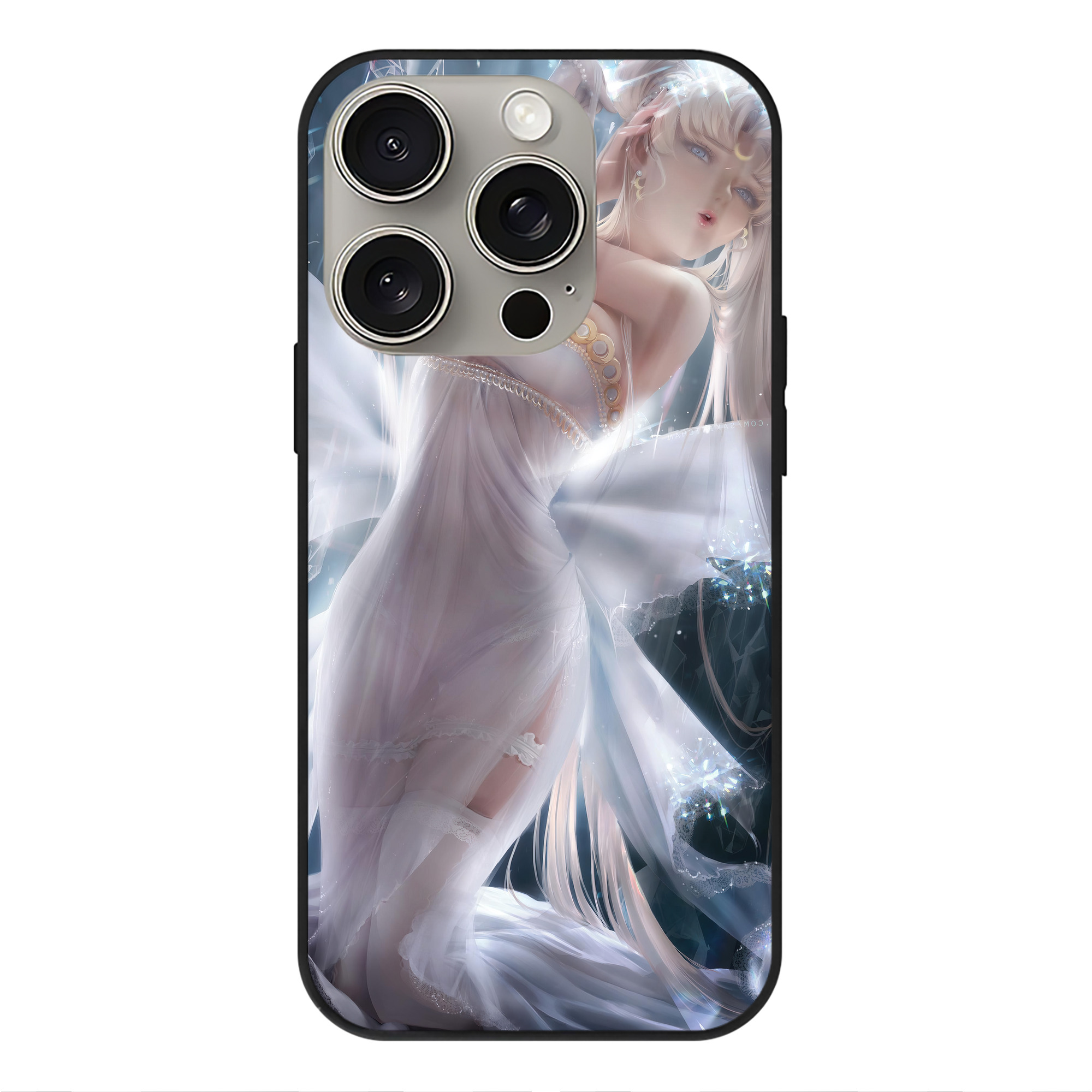 （画像用） 美少女戦士セーラームーン Sailor Moon 【iPhone15Pro対応】スマホケース 耐衝撃＆黄変防止 背面ガラス