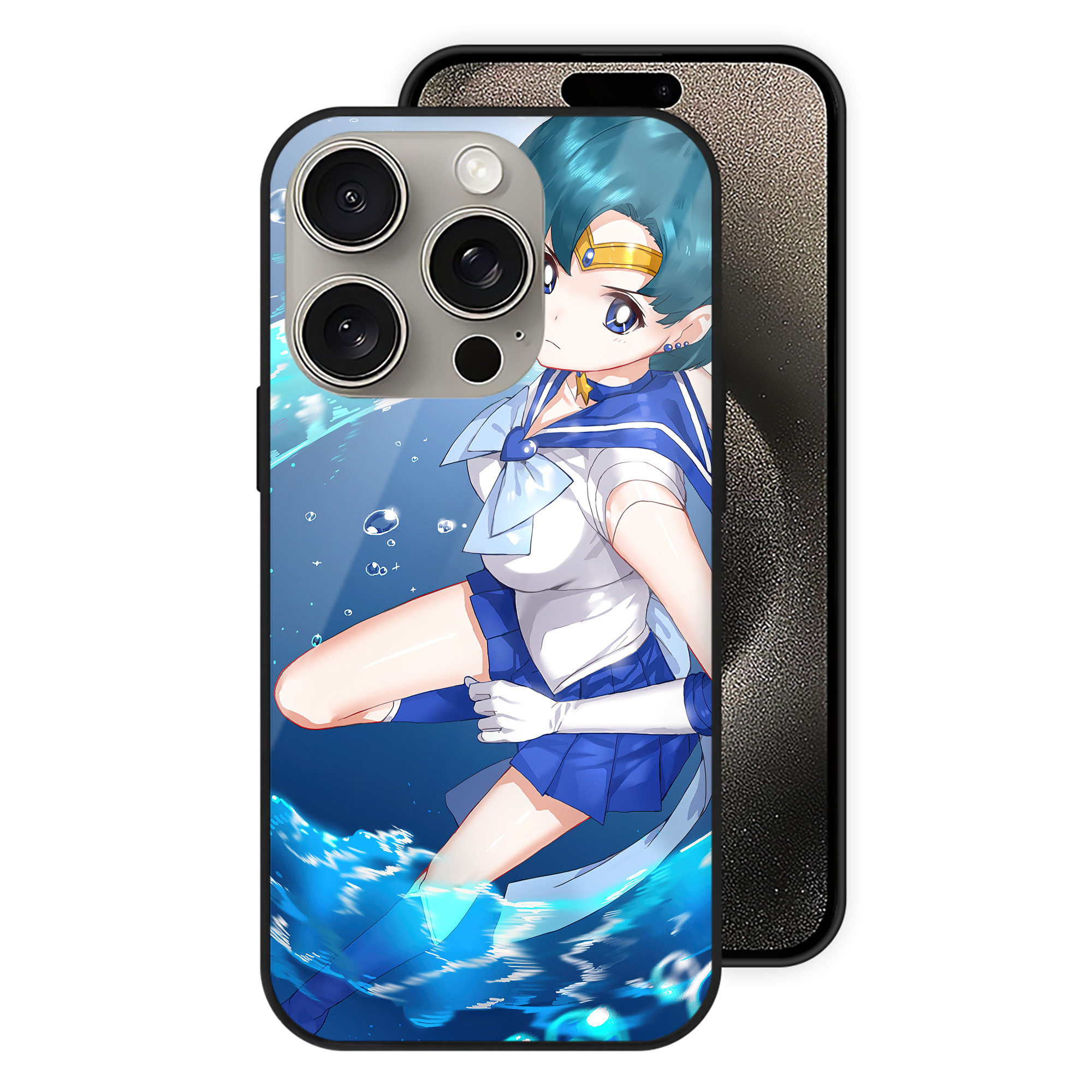 （画像用） 美少女戦士セーラームーン Sailor Moon 【iPhone15Pro対応】スマホケース 耐衝撃＆黄変防止 背面ガラス