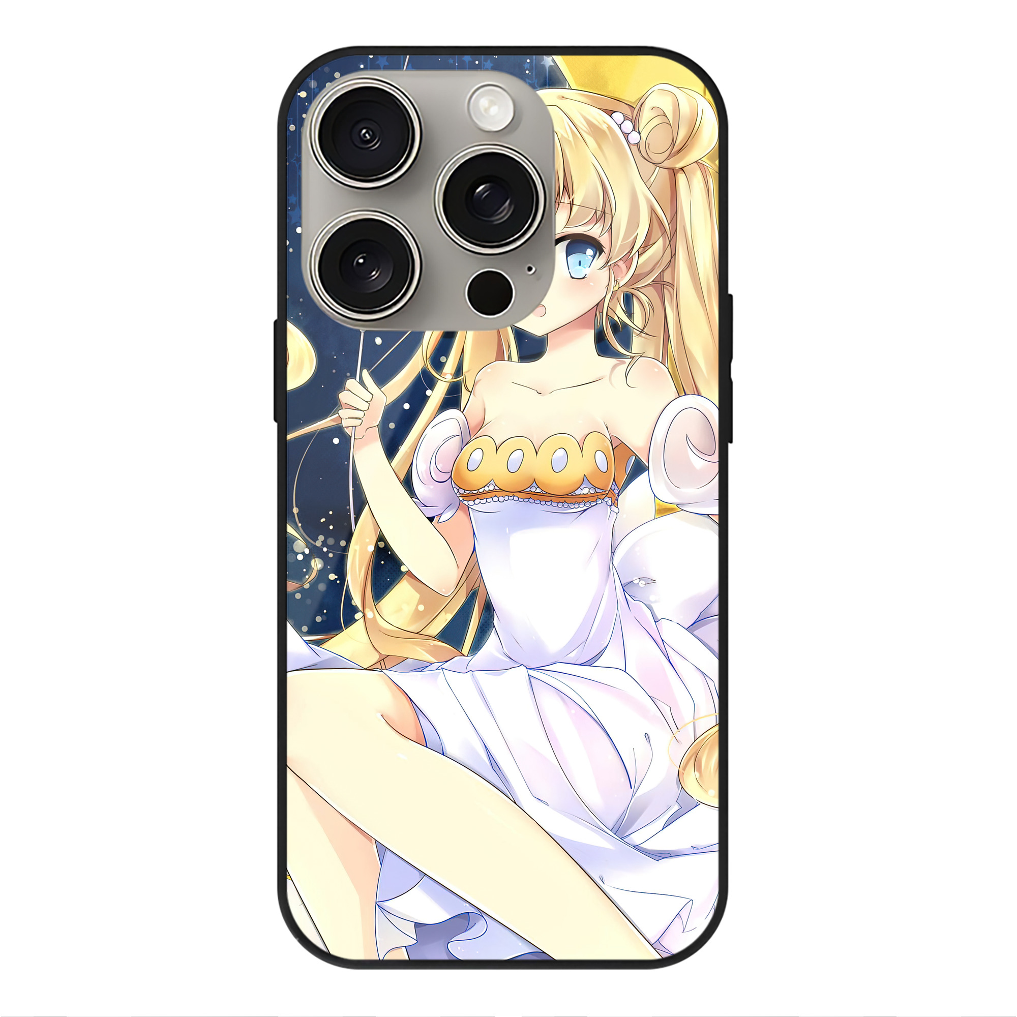 （画像用） 美少女戦士セーラームーン Sailor Moon 【iPhone15Pro対応】スマホケース 耐衝撃＆黄変防止 背面ガラス