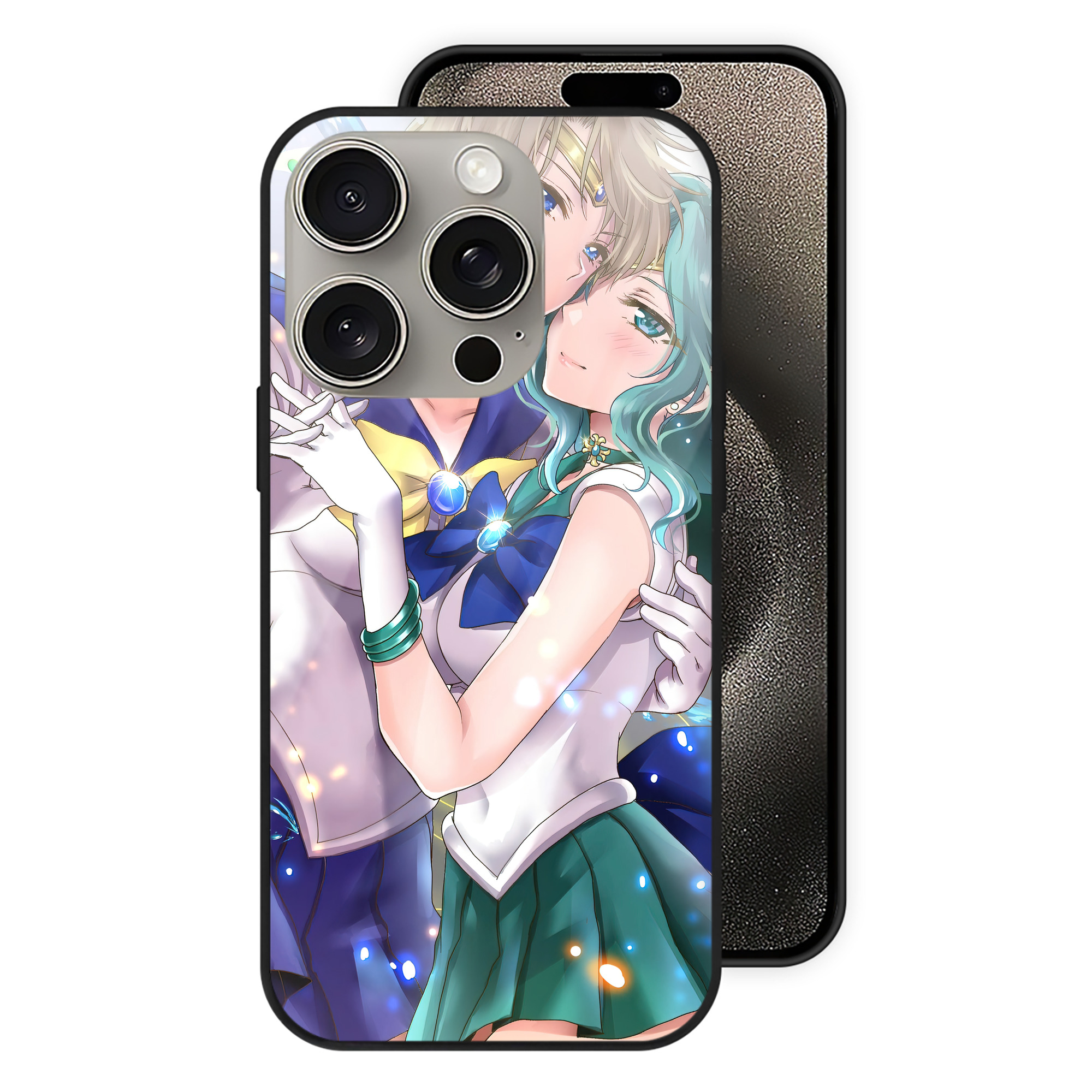 （画像用） 美少女戦士セーラームーン Sailor Moon 【iPhone15Pro対応】スマホケース 耐衝撃＆黄変防止 背面ガラス