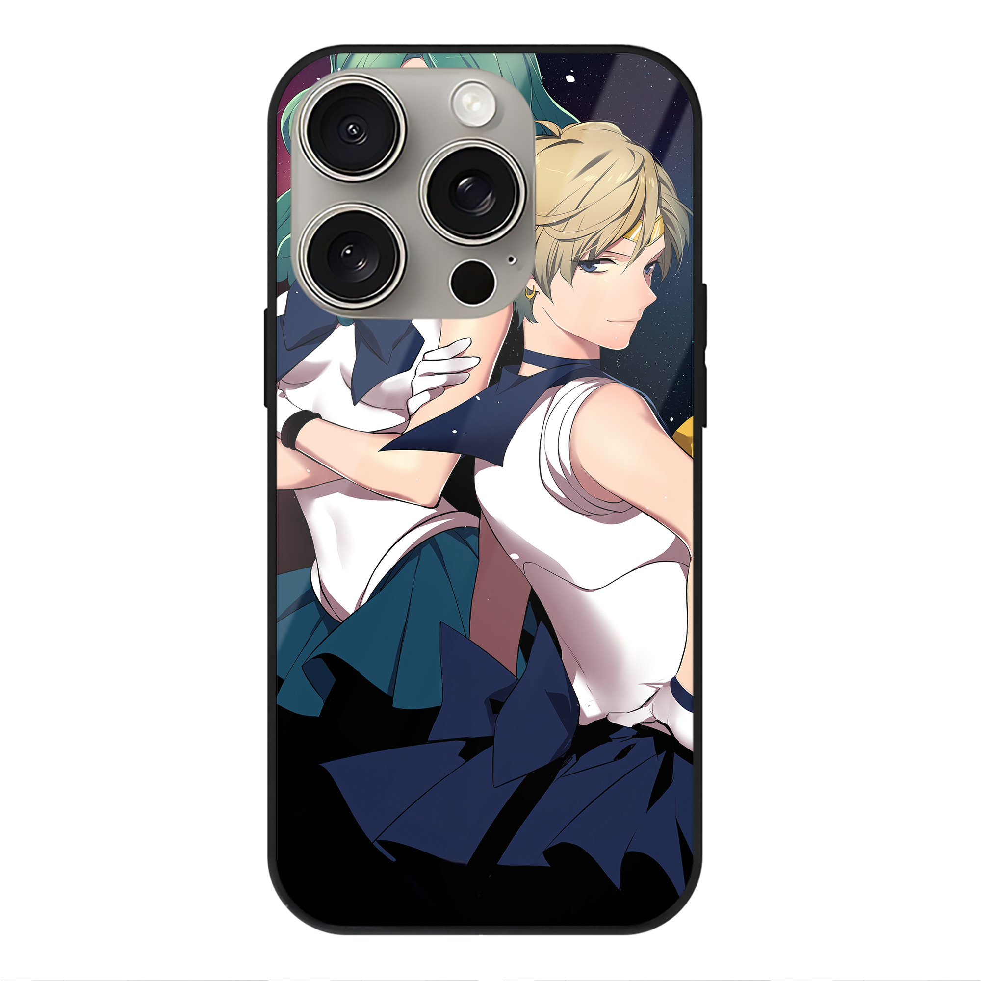 （画像用） 美少女戦士セーラームーン Sailor Moon 【iPhone15Pro対応】スマホケース 耐衝撃＆黄変防止 背面ガラス