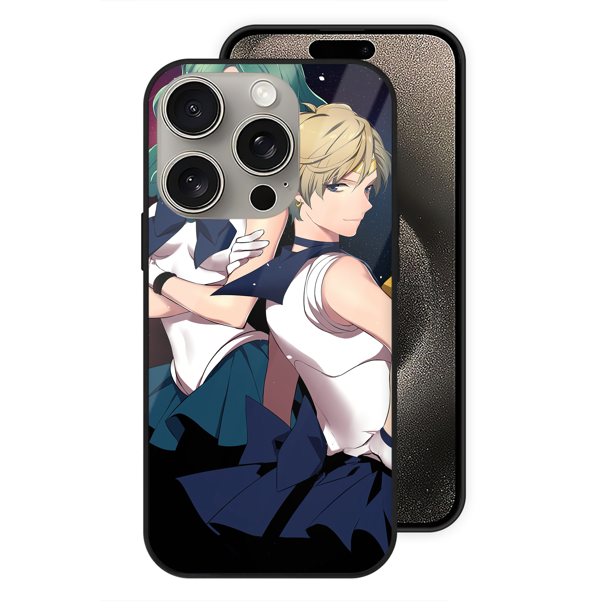 （画像用） 美少女戦士セーラームーン Sailor Moon 【iPhone15Pro対応】スマホケース 耐衝撃＆黄変防止 背面ガラス