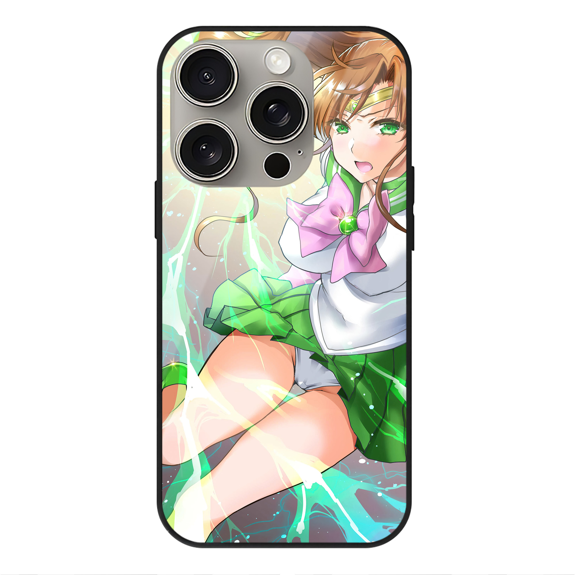 （画像用） 美少女戦士セーラームーン Sailor Moon 【iPhone15Pro対応】スマホケース 耐衝撃＆黄変防止 背面ガラス