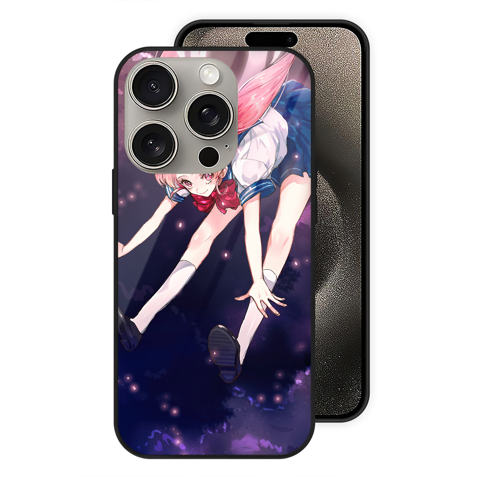 （画像用） 美少女戦士セーラームーン Sailor Moon 【iPhone15Pro対応】スマホケース 耐衝撃＆黄変防止 背面ガラス