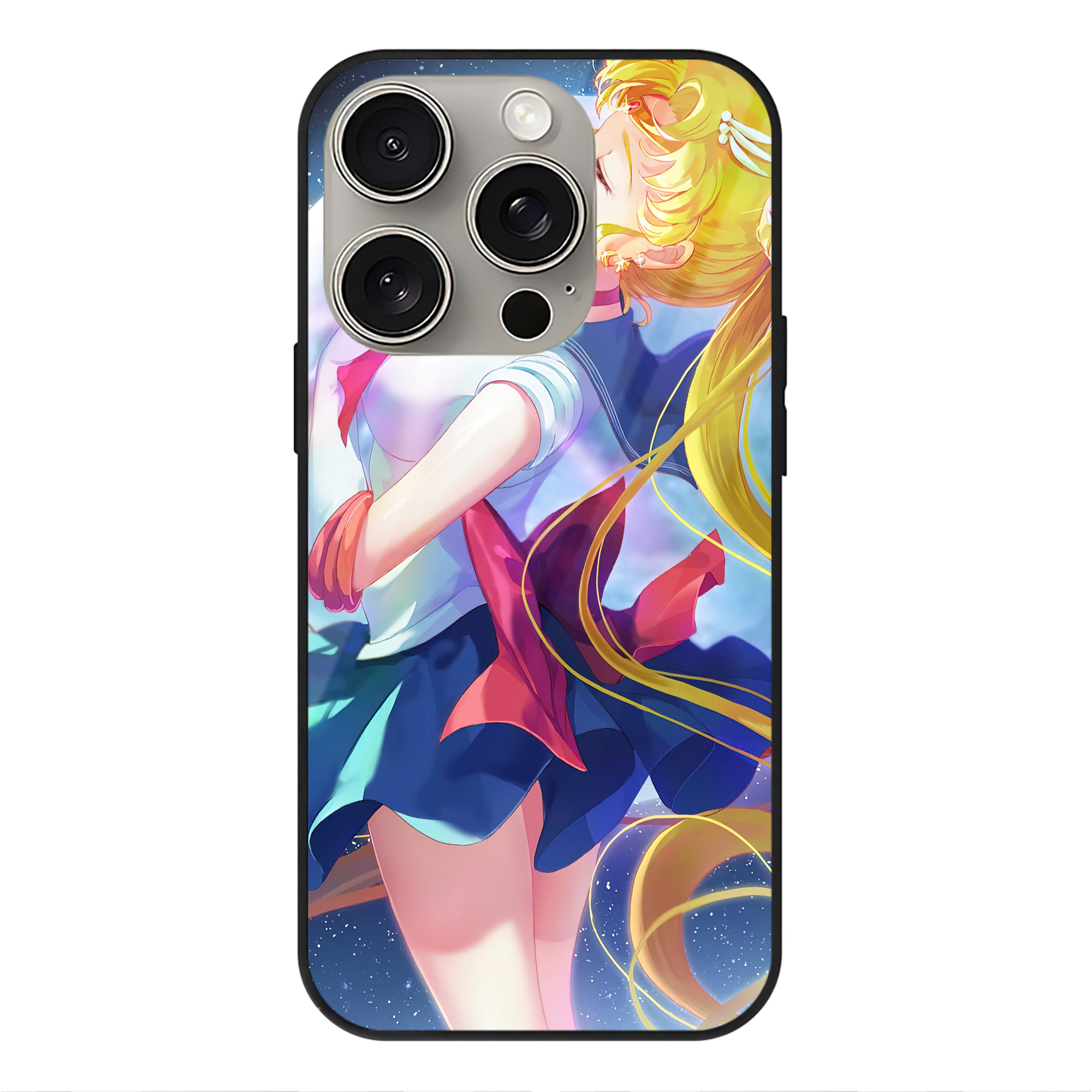 （画像用） 美少女戦士セーラームーン Sailor Moon 【iPhone15Pro対応】スマホケース 耐衝撃＆黄変防止 背面ガラス