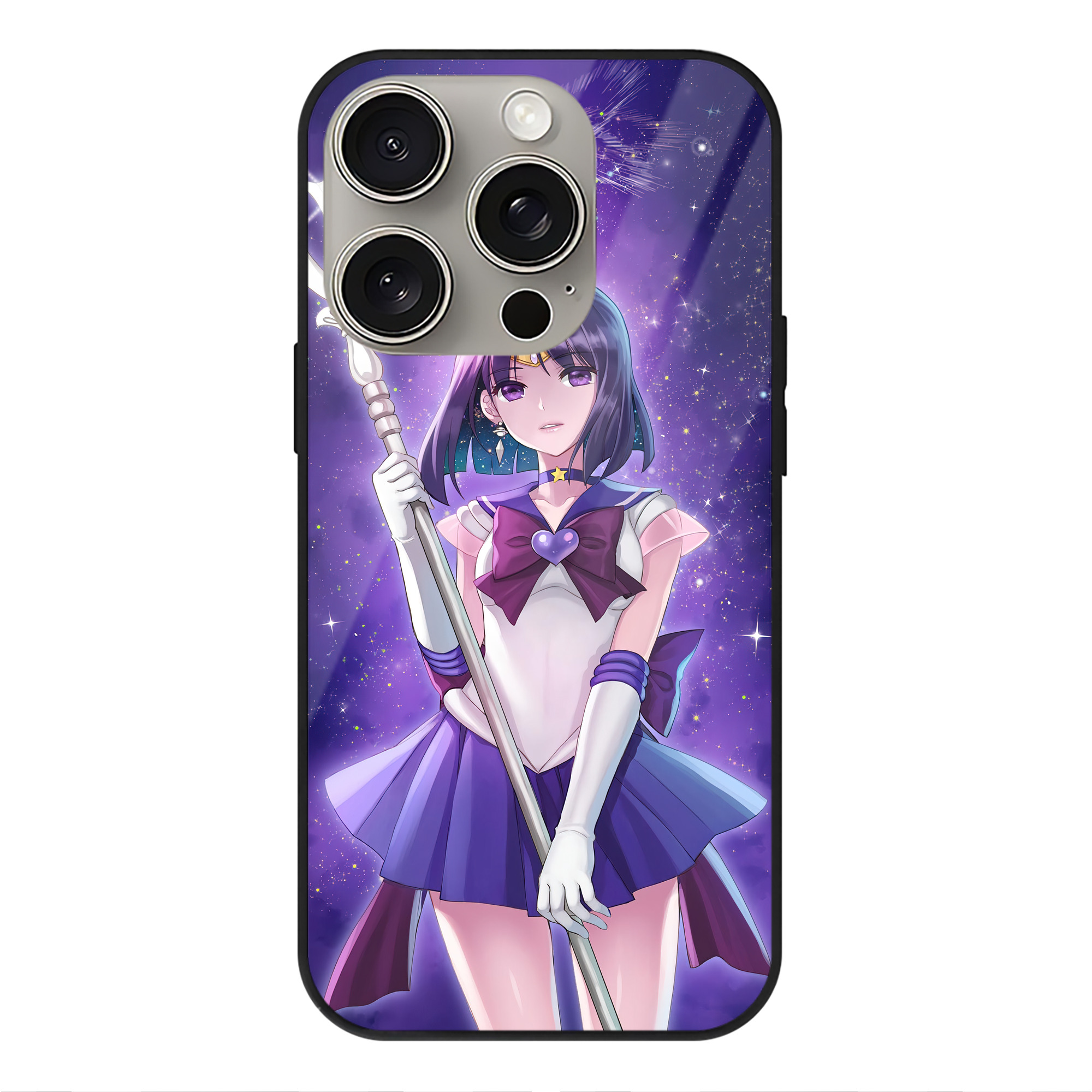 （画像用） 美少女戦士セーラームーン Sailor Moon 【iPhone15Pro対応】スマホケース 耐衝撃＆黄変防止 背面ガラス