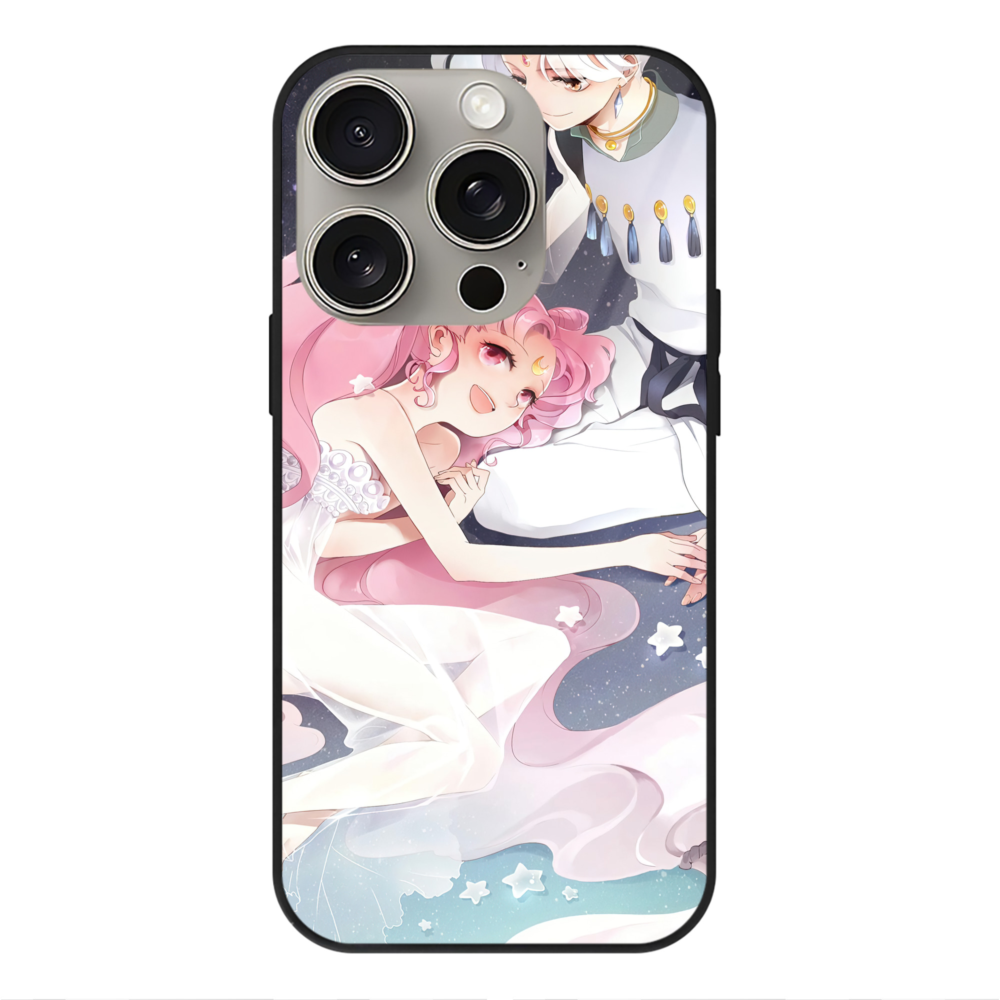 （画像用） 美少女戦士セーラームーン Sailor Moon 【iPhone15Pro対応】スマホケース 耐衝撃＆黄変防止 背面ガラス