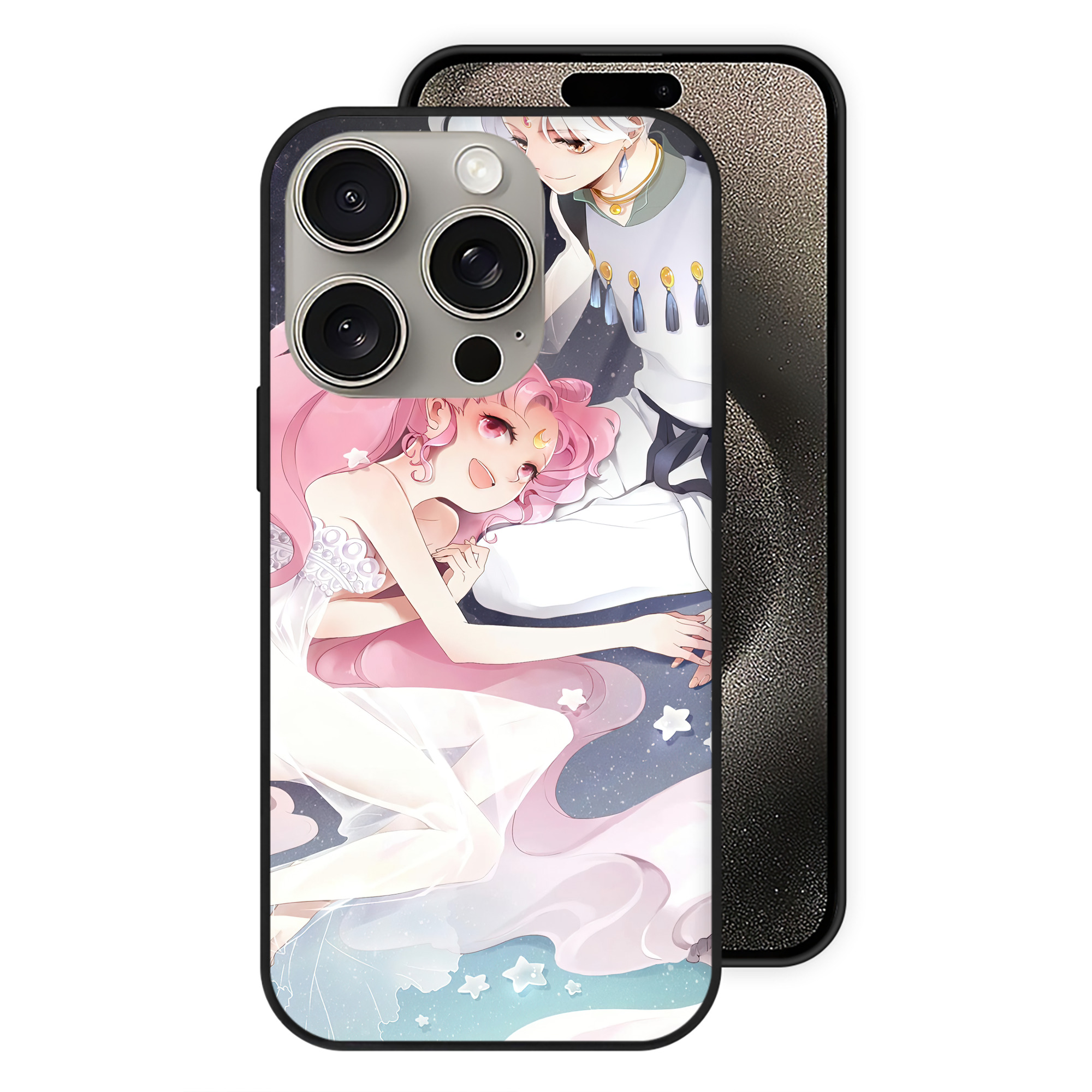 （画像用） 美少女戦士セーラームーン Sailor Moon 【iPhone15Pro対応】スマホケース 耐衝撃＆黄変防止 背面ガラス