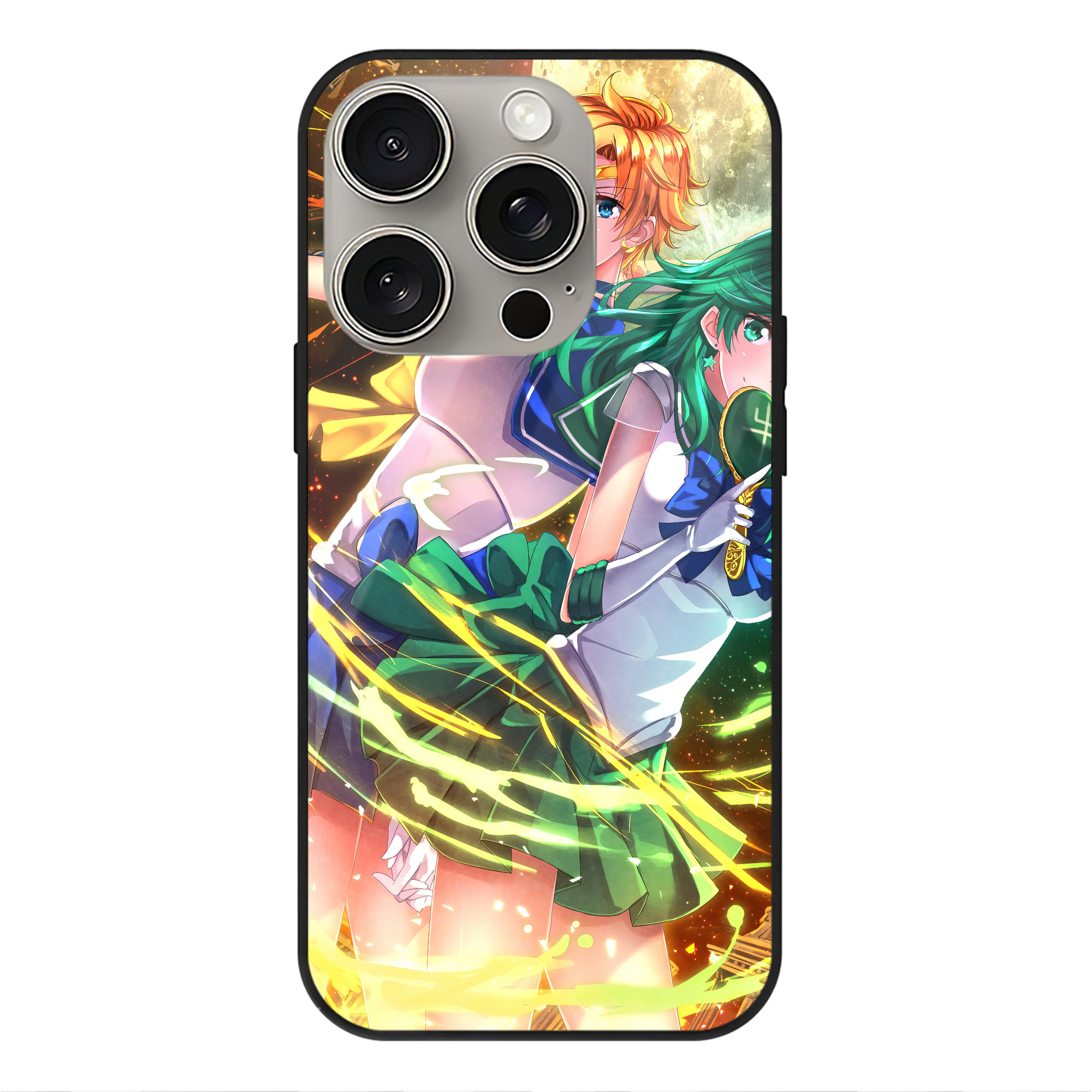 （画像用） 美少女戦士セーラームーン Sailor Moon 【iPhone15Pro対応】スマホケース 耐衝撃＆黄変防止 背面ガラス