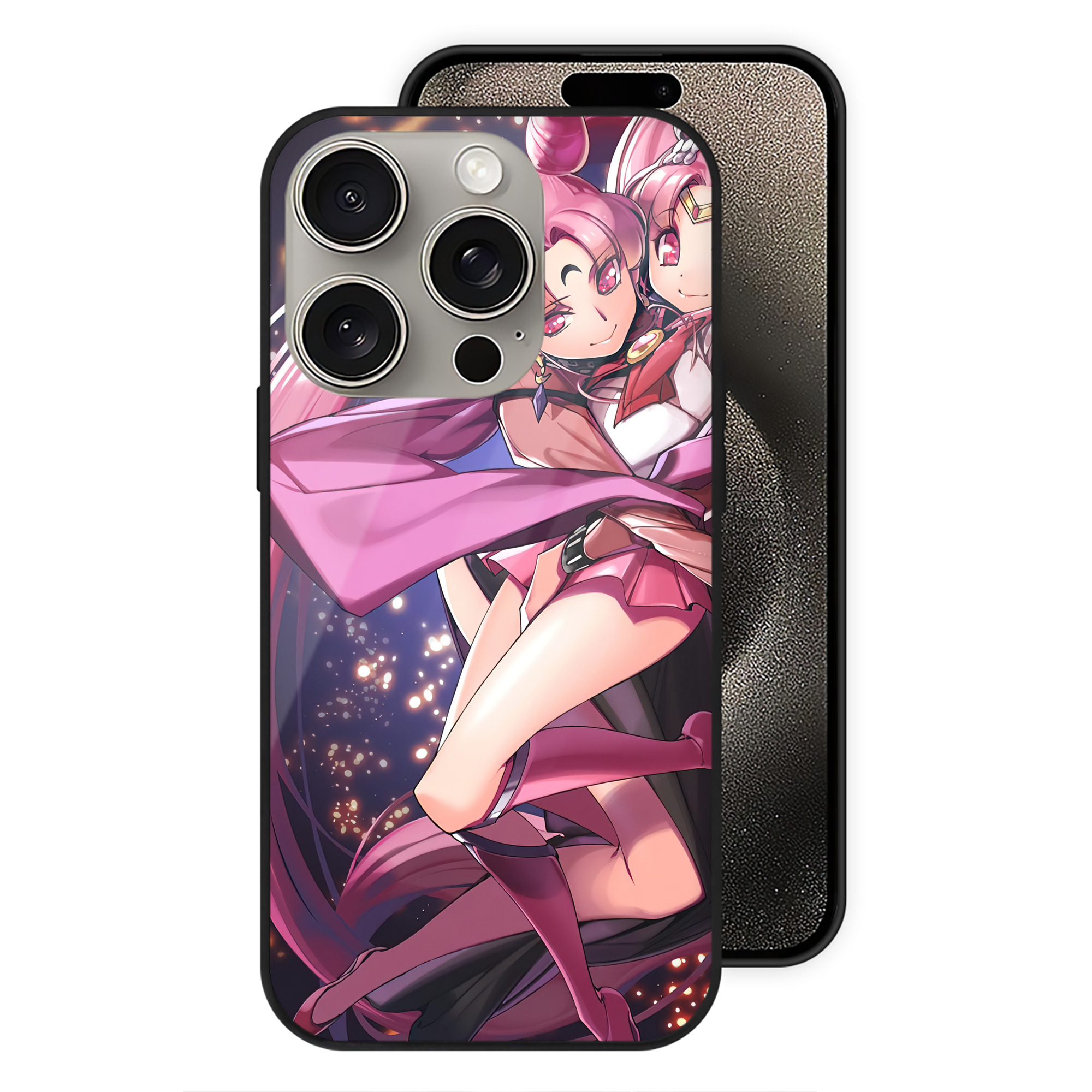 （画像用） 美少女戦士セーラームーン Sailor Moon 【iPhone15Pro対応】スマホケース 耐衝撃＆黄変防止 背面ガラス