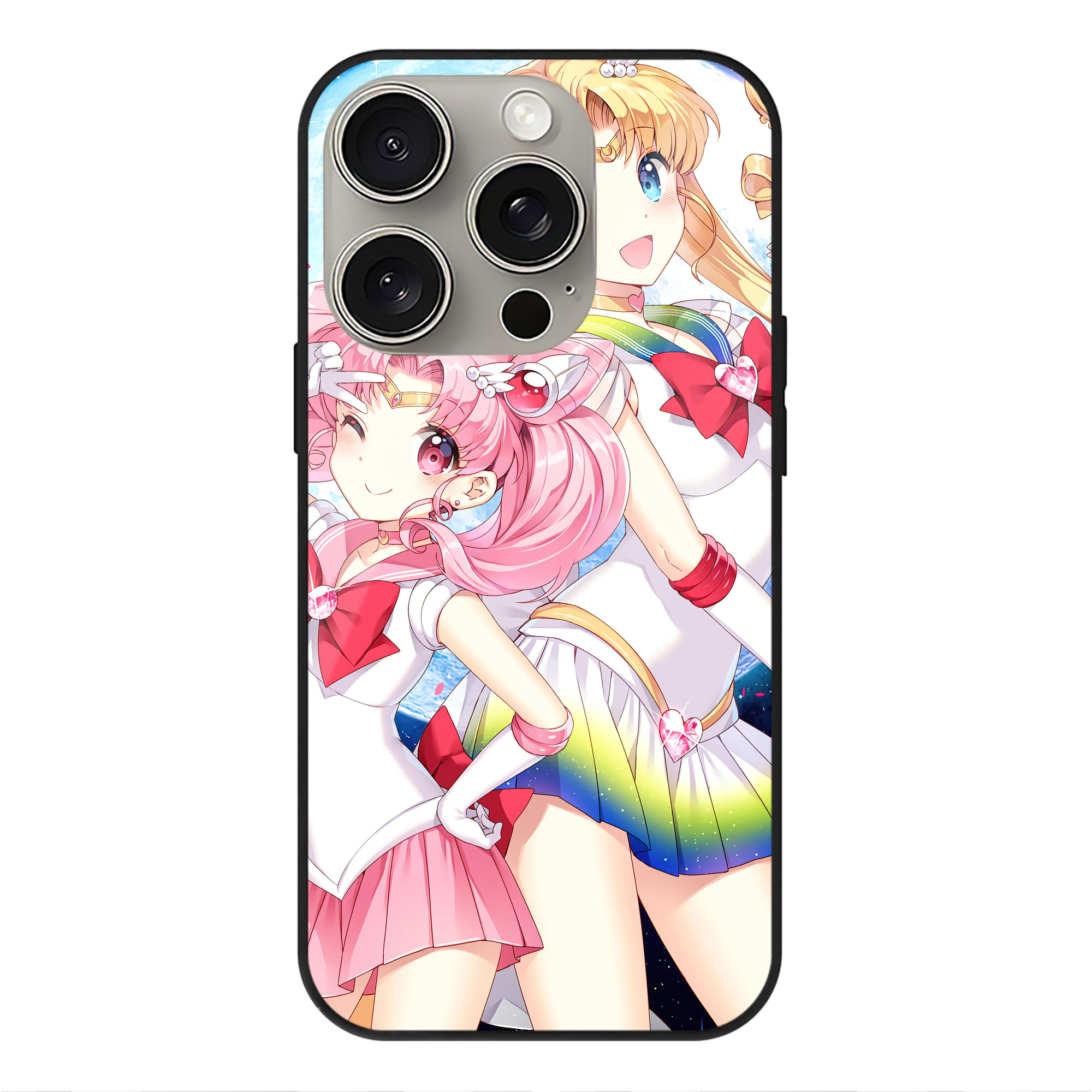 （画像用） 美少女戦士セーラームーン Sailor Moon 【iPhone15Pro対応】スマホケース 耐衝撃＆黄変防止 背面ガラス