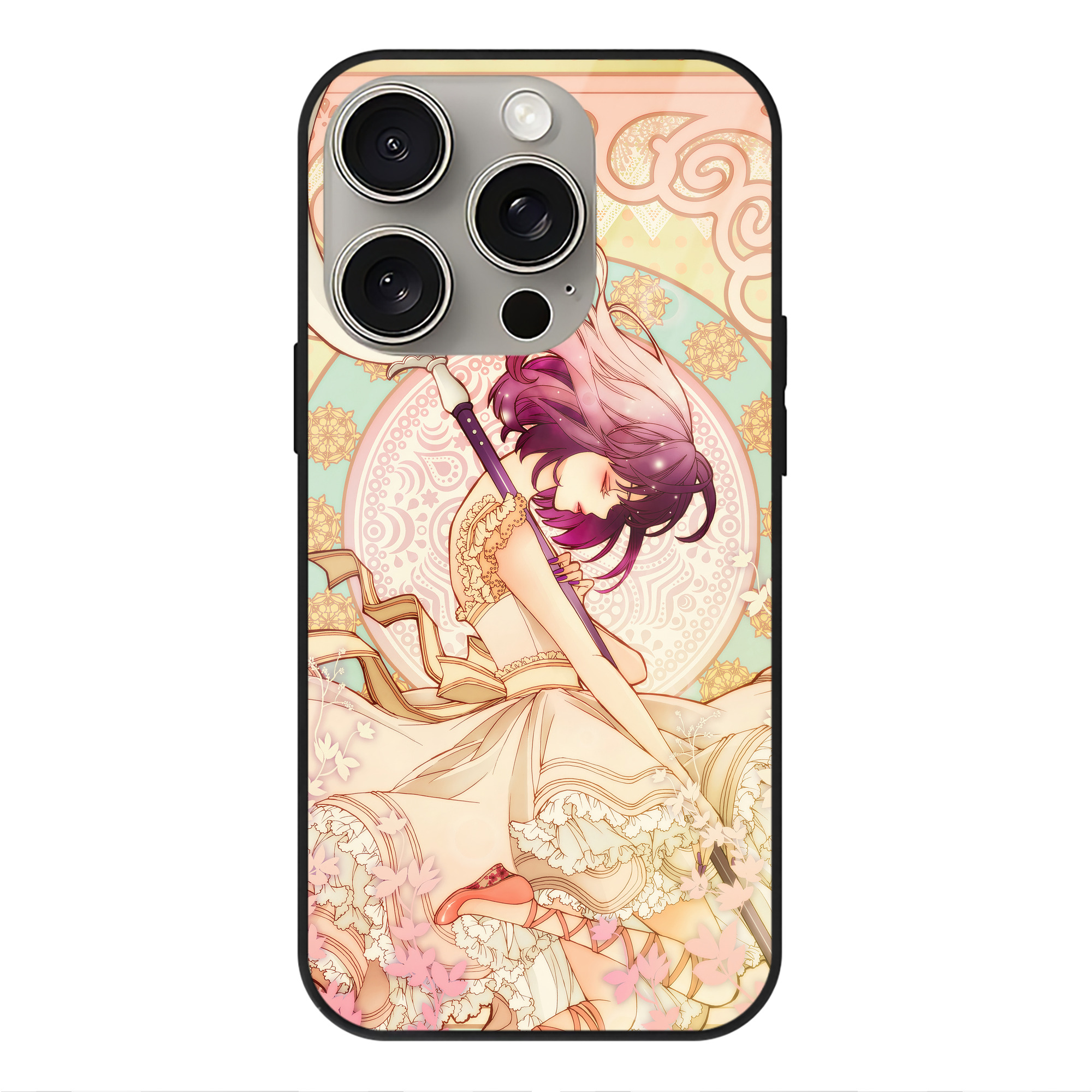 （画像用） 美少女戦士セーラームーン Sailor Moon 【iPhone15Pro対応】スマホケース 耐衝撃＆黄変防止 背面ガラス