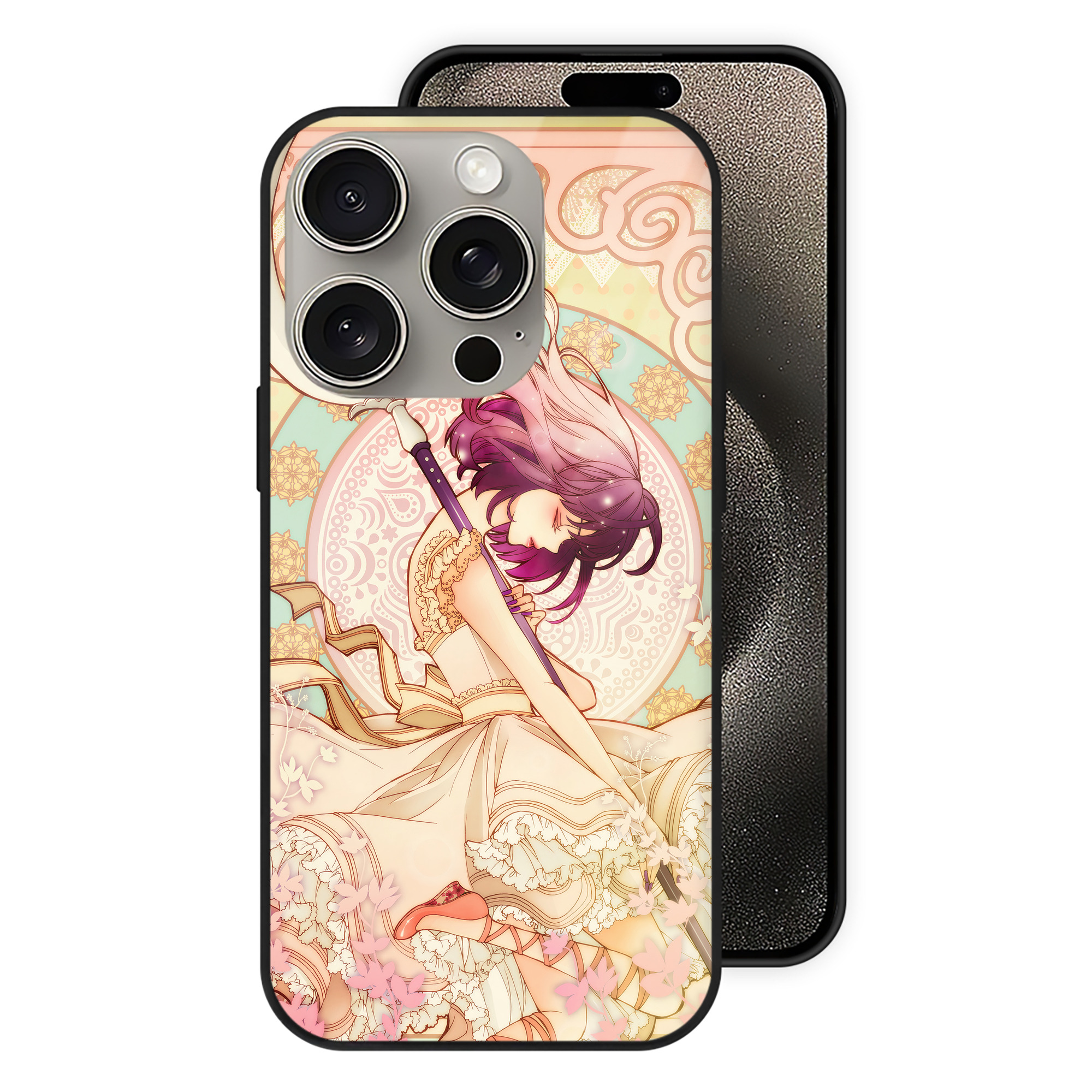 （画像用） 美少女戦士セーラームーン Sailor Moon 【iPhone15Pro対応】スマホケース 耐衝撃＆黄変防止 背面ガラス